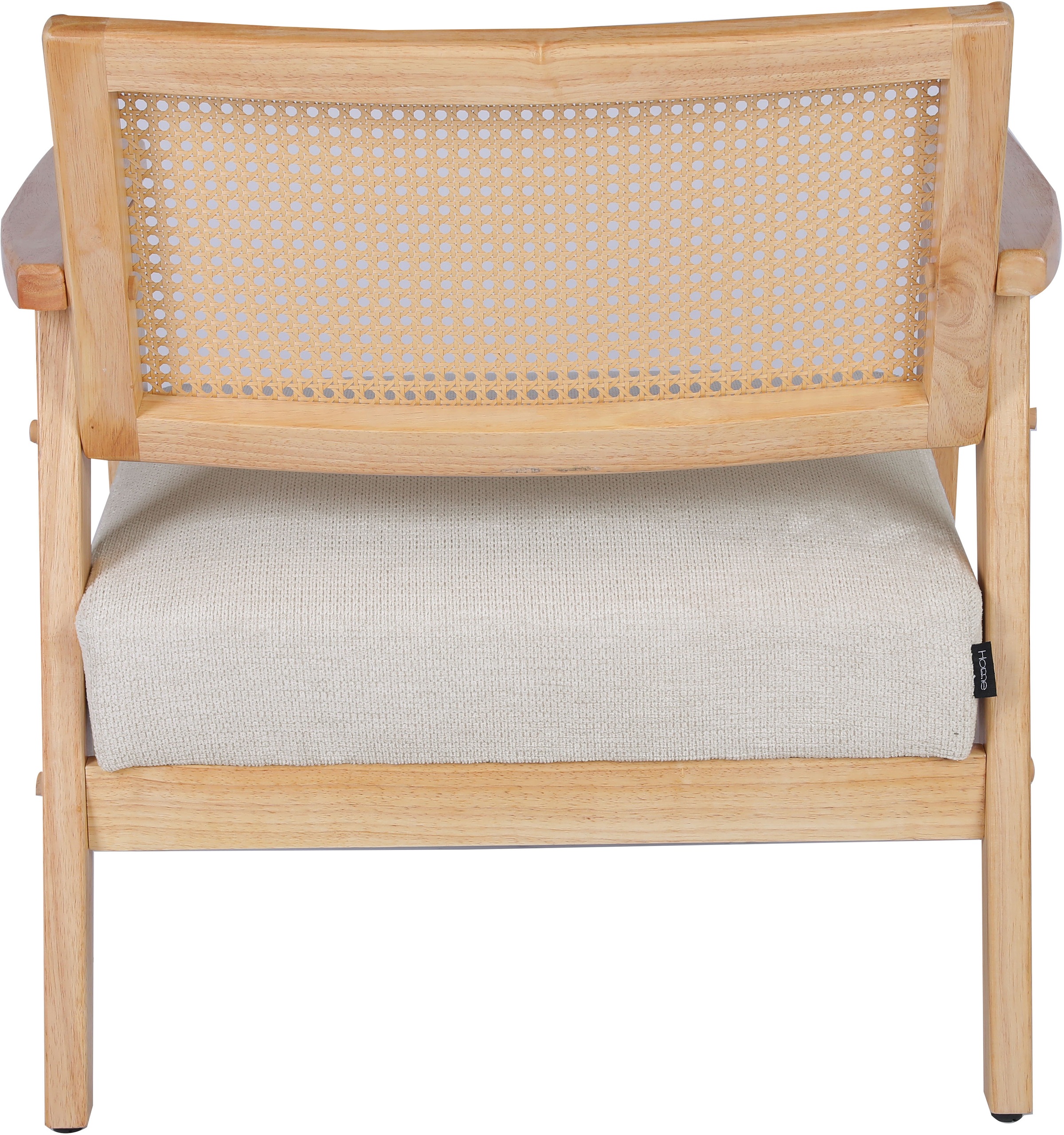 Home affaire Loungesessel »VILLAINE«, Einzelsessel, Rattan-Sessel mit Wiener Geflecht, Cord, Webstoff