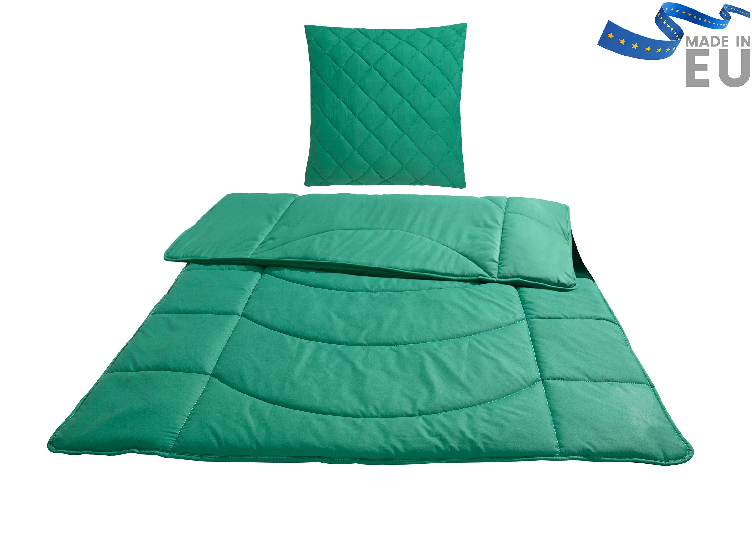 OTTO home Steppbett + Kopfkissen »Microlux , Bettdecke 135x200 cm, 155x220 cm« Set mit Kissen 40x80 cm, 80x80 cm, Sommer, Herbst, Winter in 4 Farben