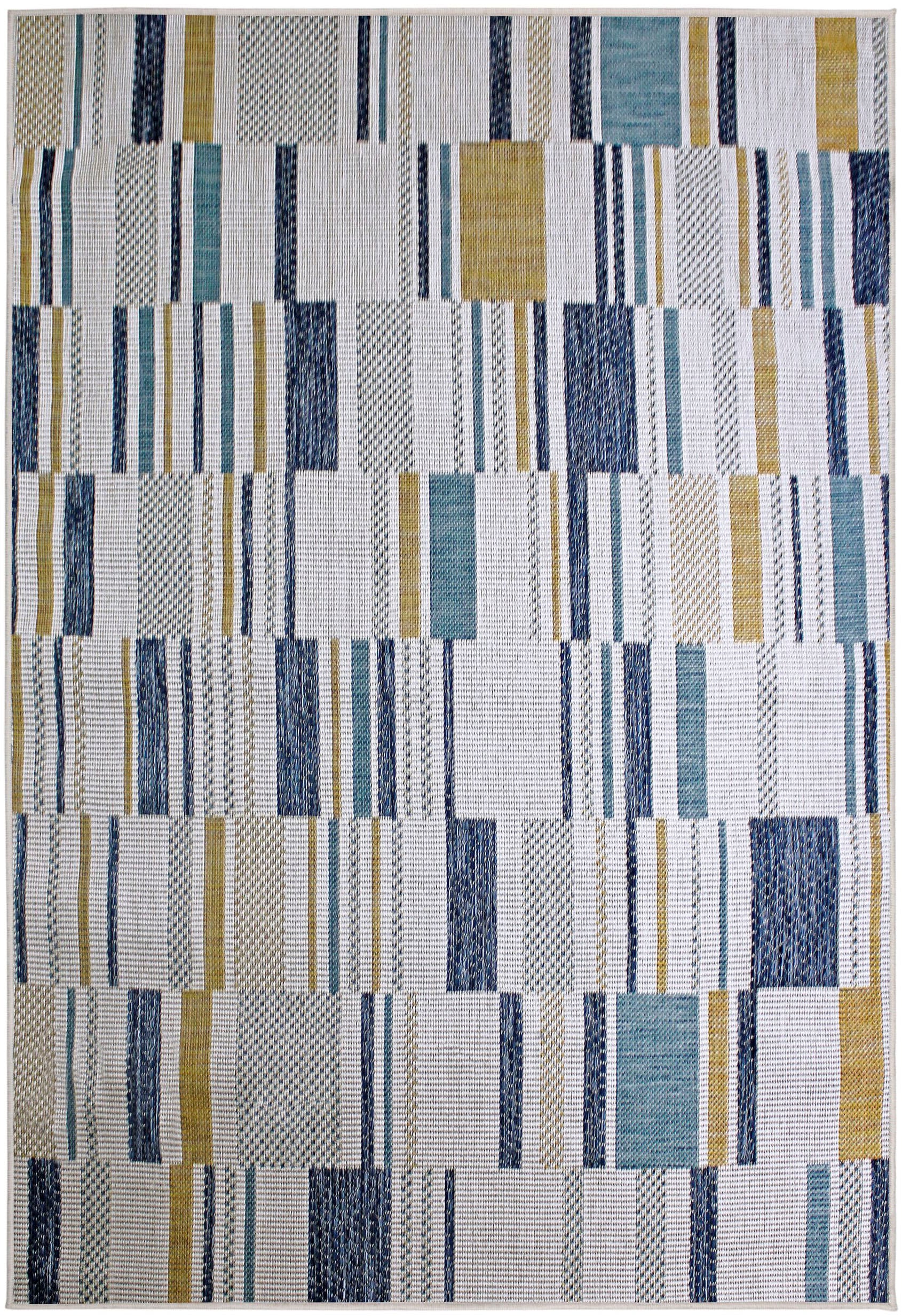 FLAIR RUGS Teppich »Rosco Geo«, rechteckig, 4 mm Höhe, Rosco Geometrischer Teppich für drinnen und draußen
