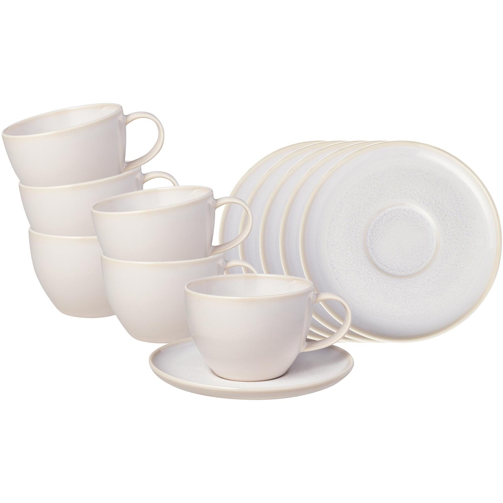 like. by Villeroy & Boch Tasse »Kaffeetassen mit Untertassen Crafted 170 ml 12er Set« Spülmaschinengeeignet, Mikrowellengeeignet