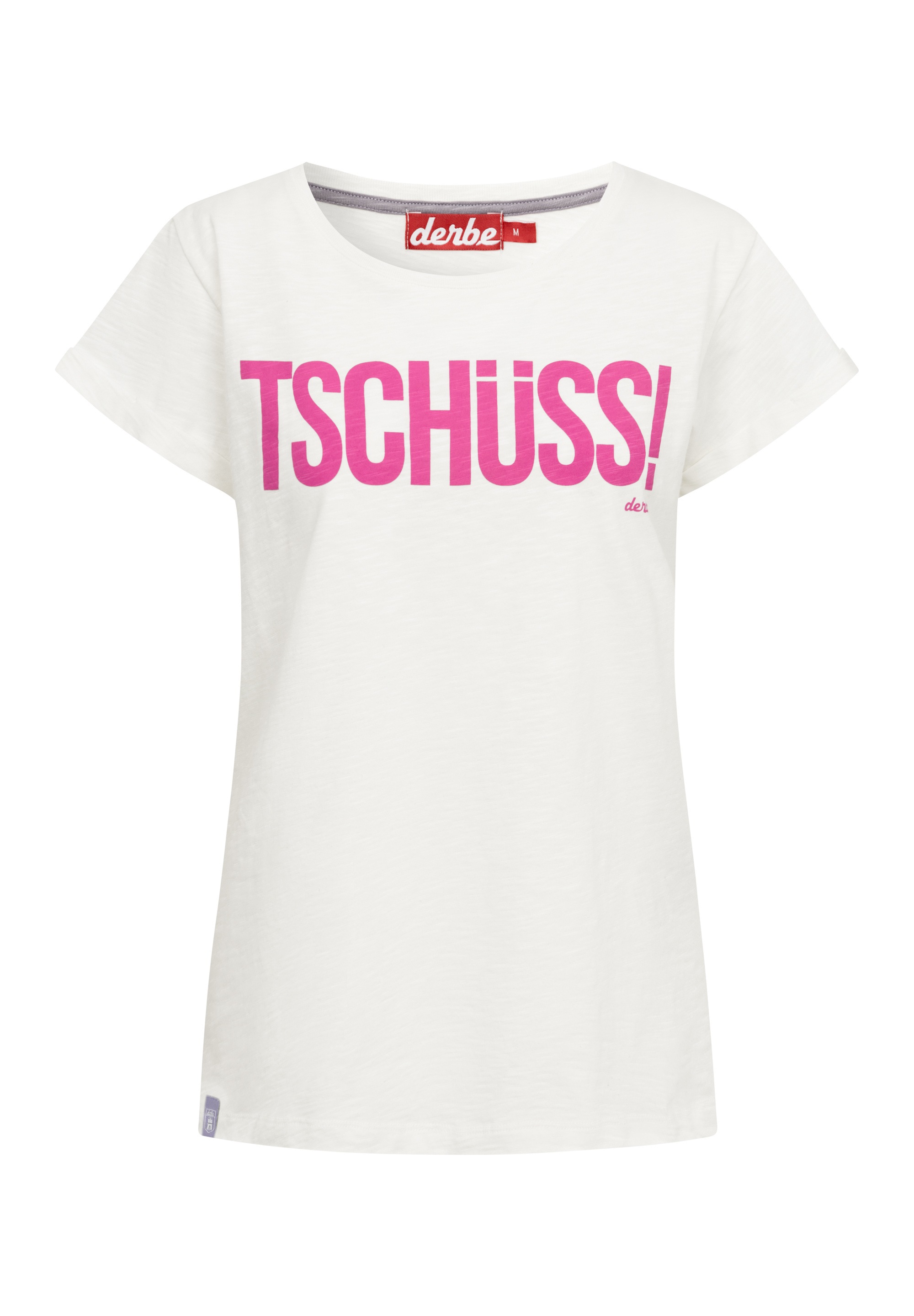 Derbe T-Shirt "Tschüss", Schriftzug, Nachhaltig, Organic Cotton günstig online kaufen