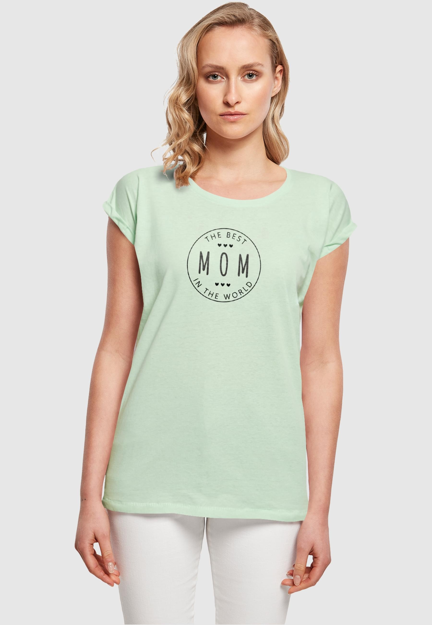 Merchcode T-Shirt »Merchcode Damen Ladies Mothers Day - The best mom T-Shirt«, (1 tlg.)