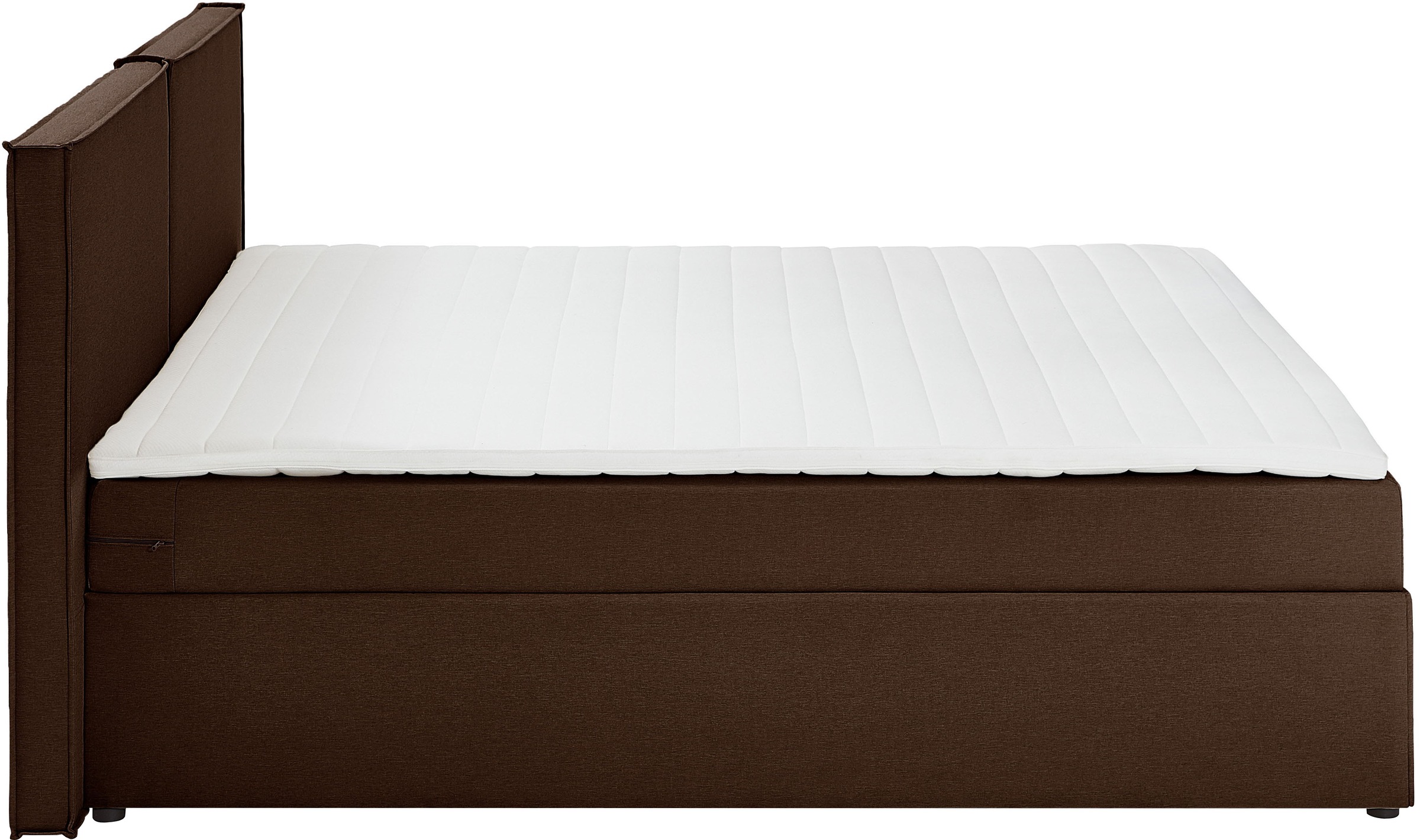 ATLANTIC home collection Boxbett »NIKITA«, bodentiefes Bett, wahlweise mit Matratze und Topper