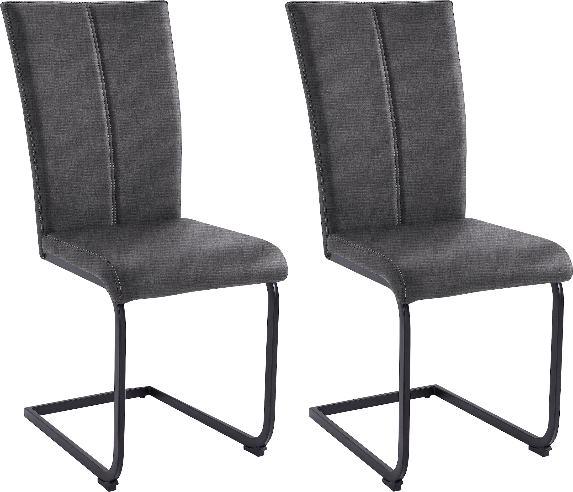 Home affaire Freischwinger "Nils" (Set) 2 Stk. Feinstruktur  Strukturstoff günstig online kaufen