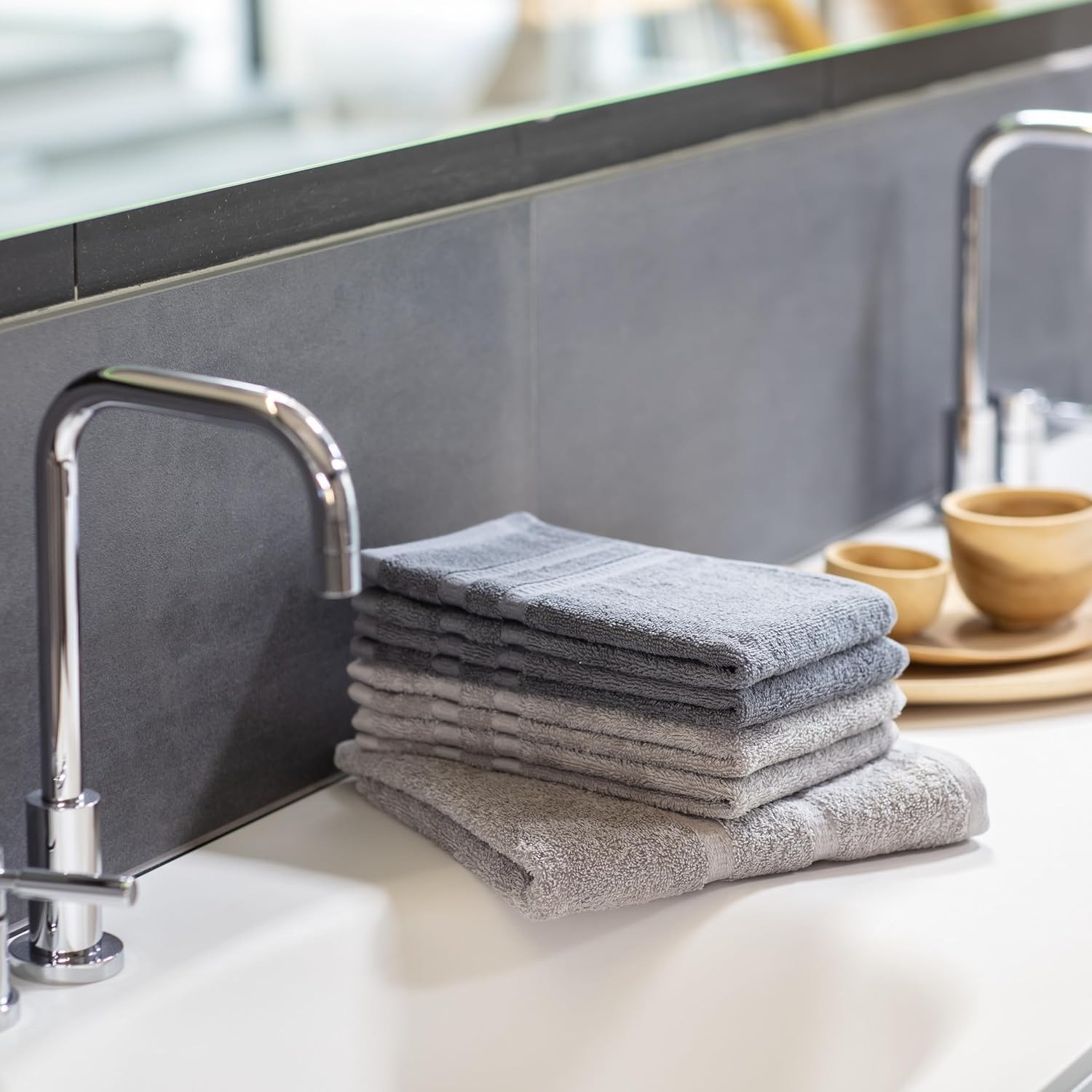 Schiesser Badematte "Miro aus flauschigem Baumwoll-Frottier" fußbodenheizun günstig online kaufen