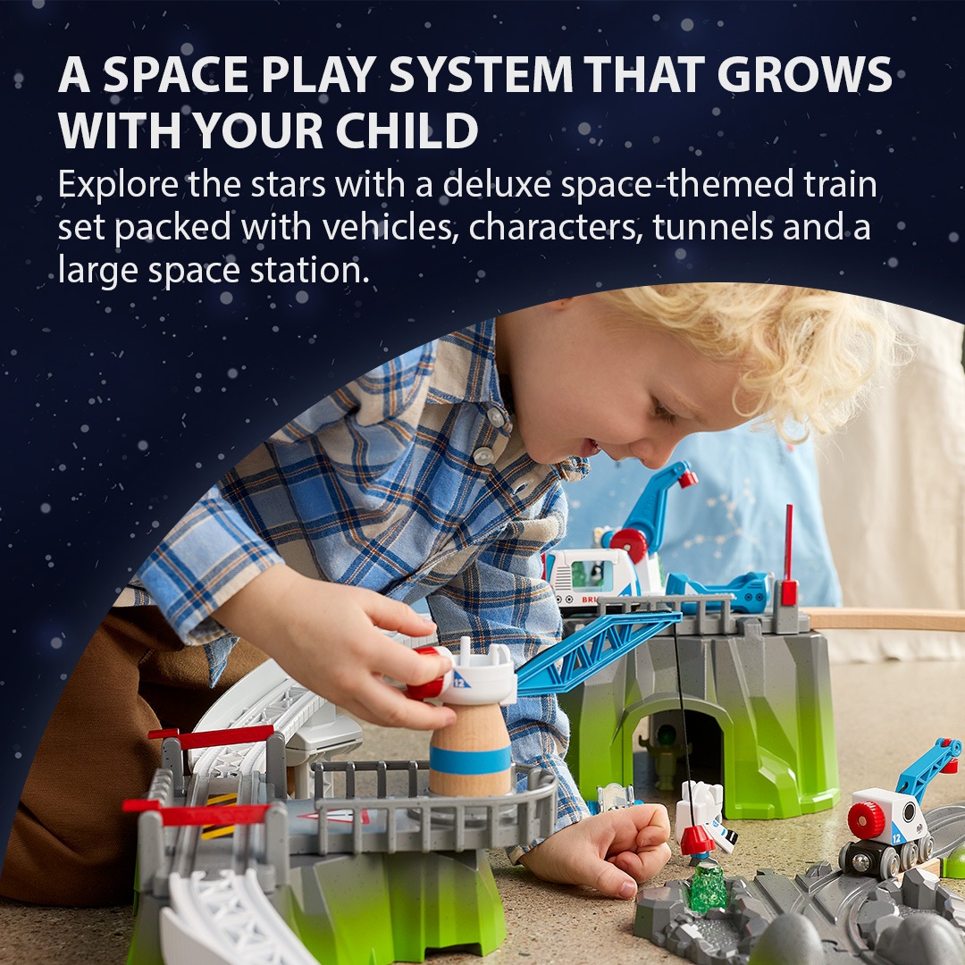 BRIO® Spielwelt »BRIO® WORLD, Weltraum Deluxe Zugset (36157)« mit Licht und Sound