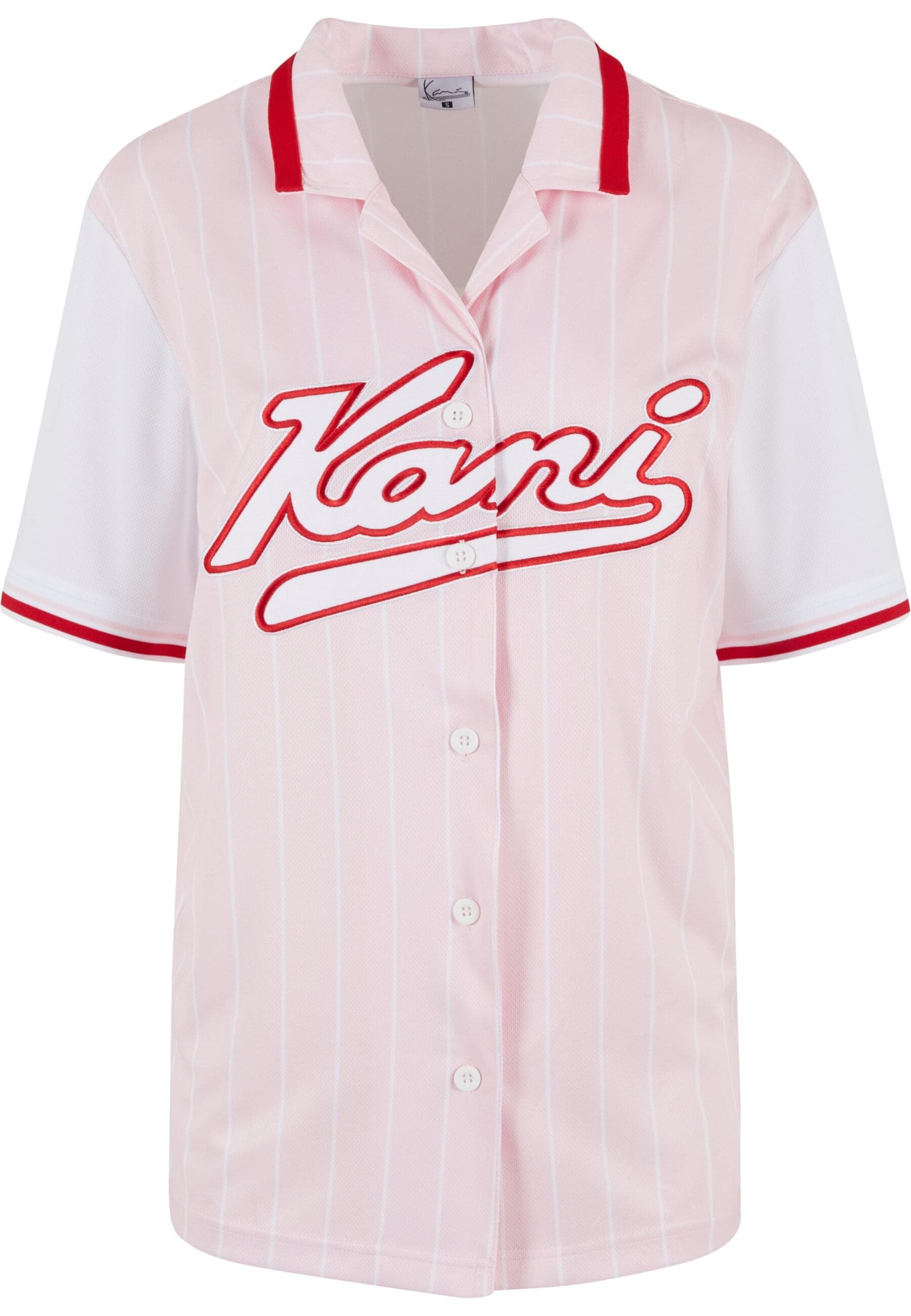 Karl Kani Karohemd "Karl Kani Damen KW223-045-1 Varsity Stripe Baseball Shi günstig online kaufen
