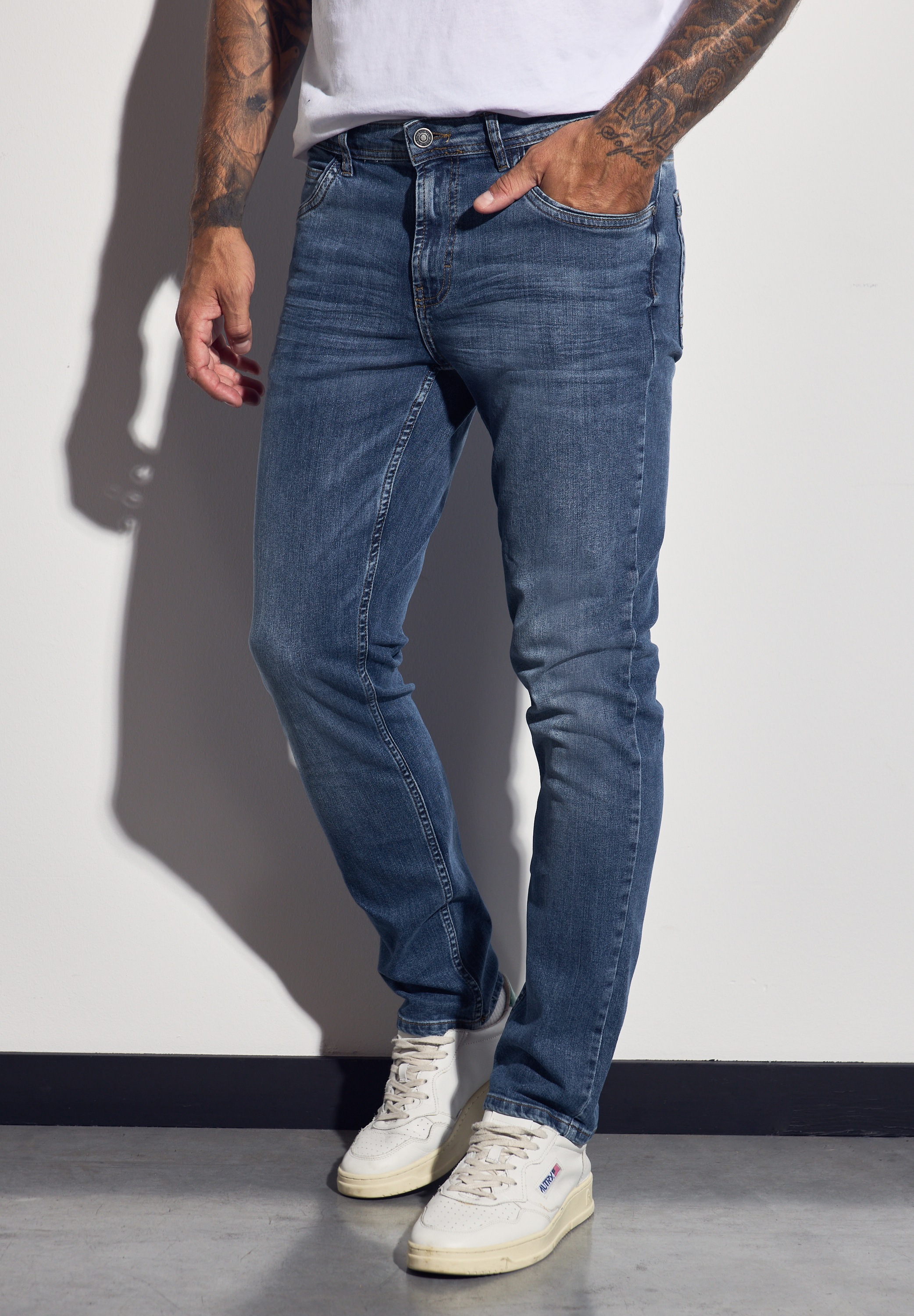 STREET ONE MEN Slim-fit-Jeans, 5-Pocket-Style günstig online kaufen