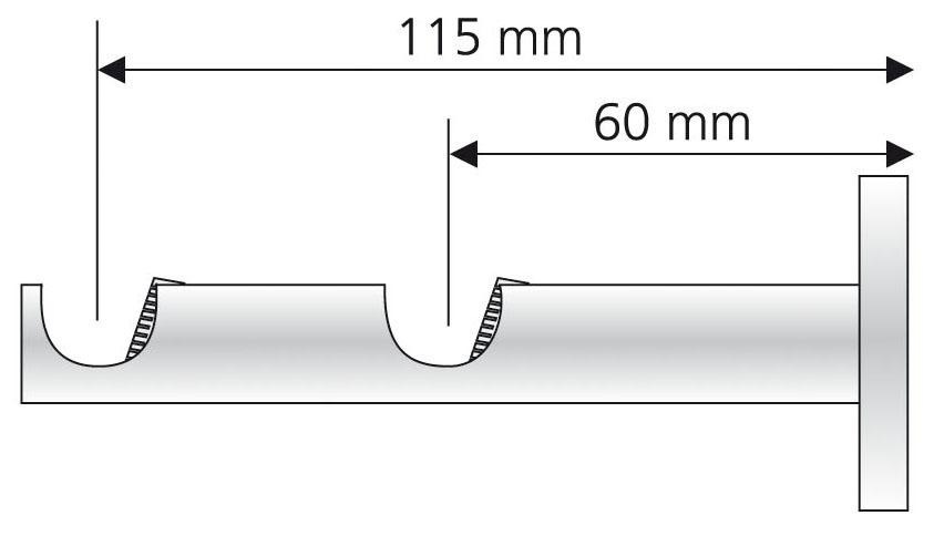 Liedeco Doppelträger für Gardinenstangen Ø 16 mm günstig online kaufen