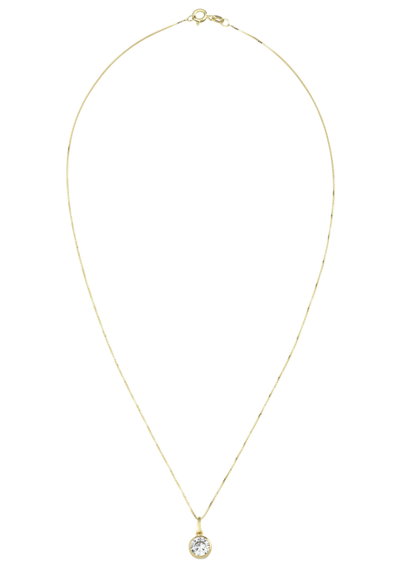 Amor Kette mit Anhänger »2014374«, Made in Germany - mit Zirkonia (synth.)