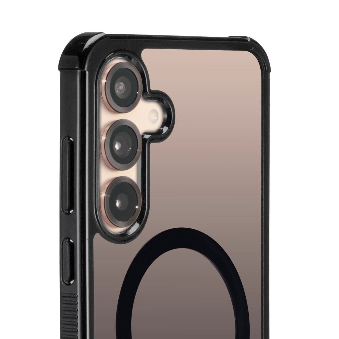 Hama Smartphone-Hülle »Handyhülle magnetisch für Galaxy S25+ (für Qi2, D3O, schwarz)«, Samsung Galaxy S25+, Wireless-Charging