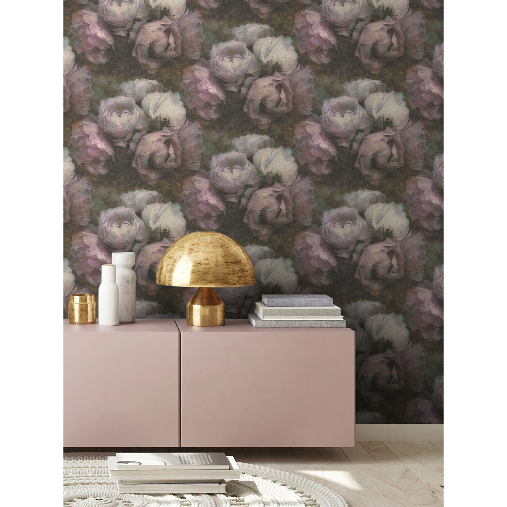 living walls Vliestapete »New Walls Romantic Dream mit romantischen Rosen«, floral