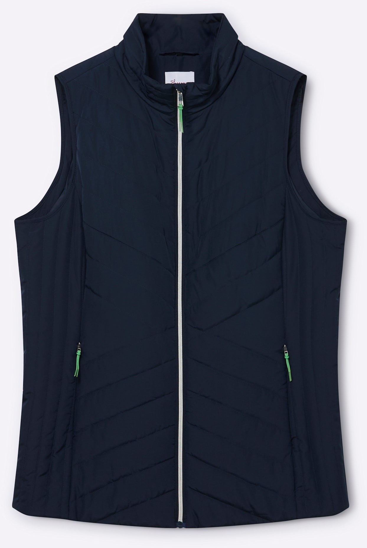 Steppweste SHEEGO, Damen, Gr. 52, tiefblau, 100% Polyester, Wattierung:100% Polyester, unifarben, Westen Steppweste 2