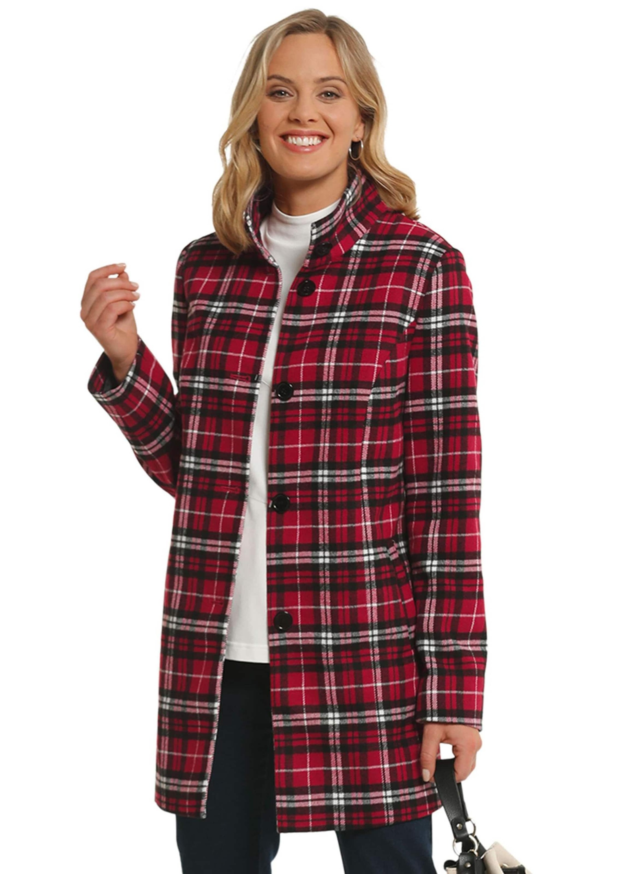 GOLDNER Langmantel "Hochwertiger Mantel in moderner Karo-Optik" Trendstarke günstig online kaufen