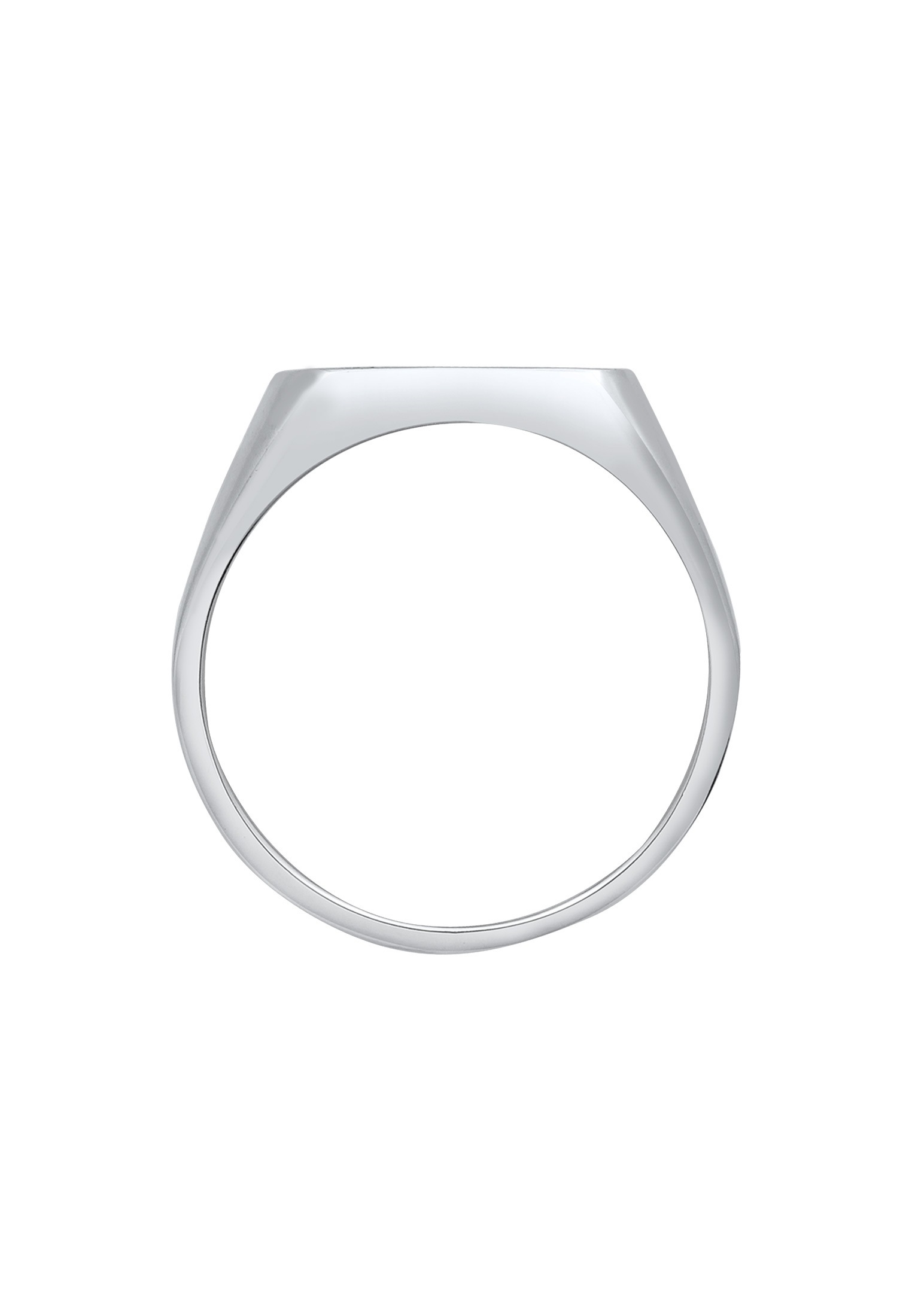 Kuzzoi Siegelring »Herren Siegelring Emaille Logo Basic 925 Silber«