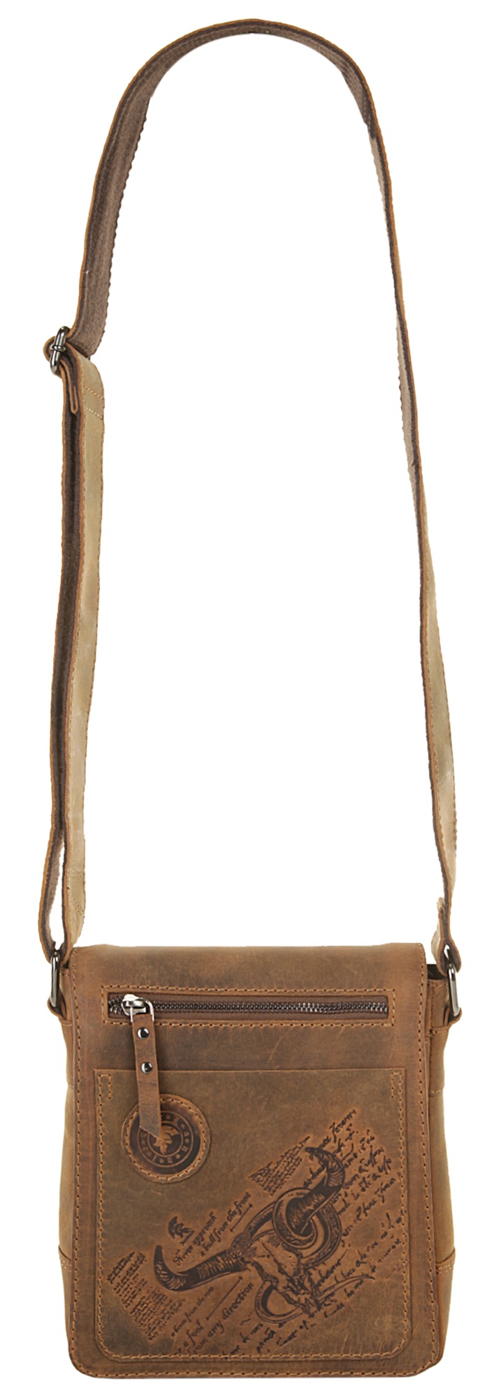 Landleder Umhängetasche, echt Leder