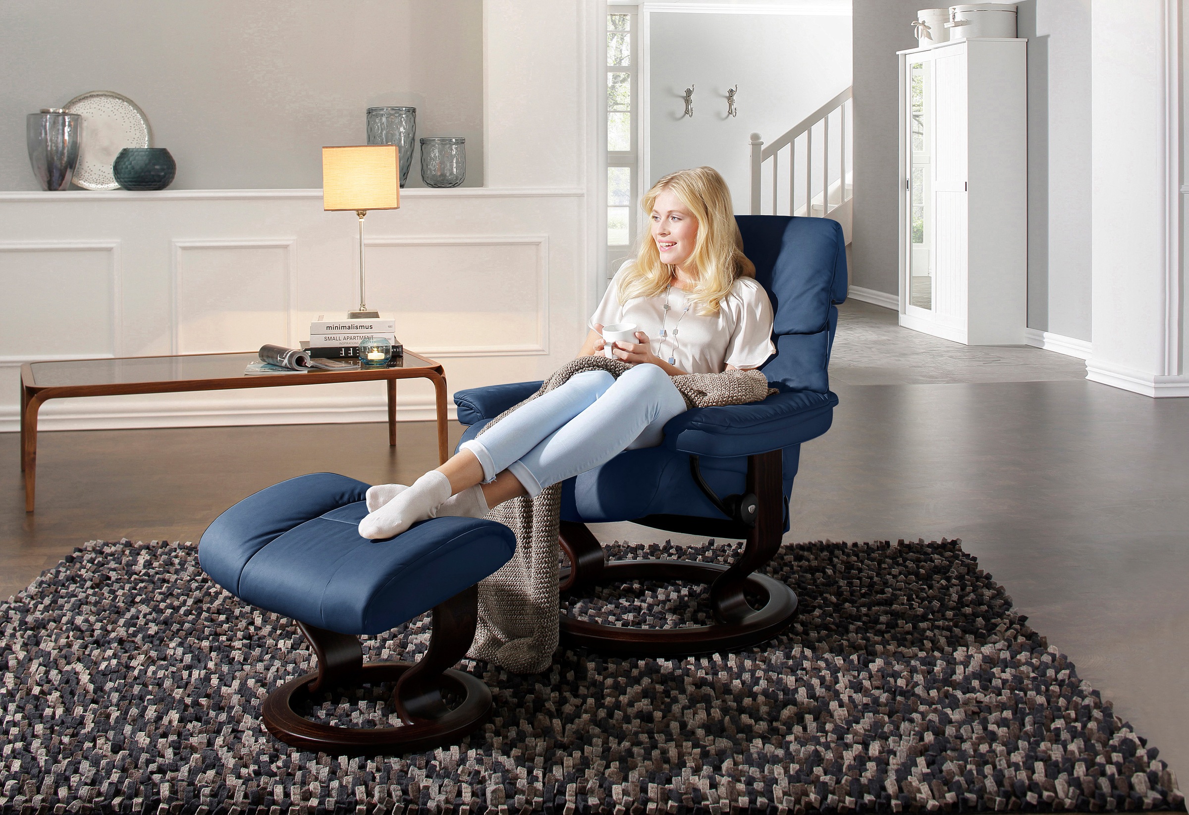 Stressless Relaxsessel "Ruby", (Set, Relaxsessel mit Hocker), mit Classic B günstig online kaufen