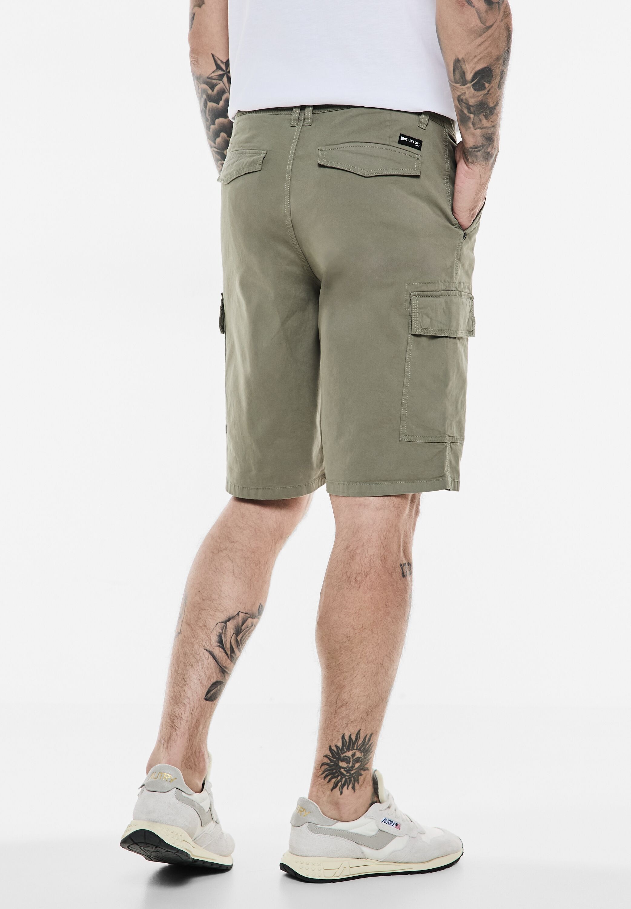 STREET ONE MEN Cargohose, softer Materialmix günstig online kaufen