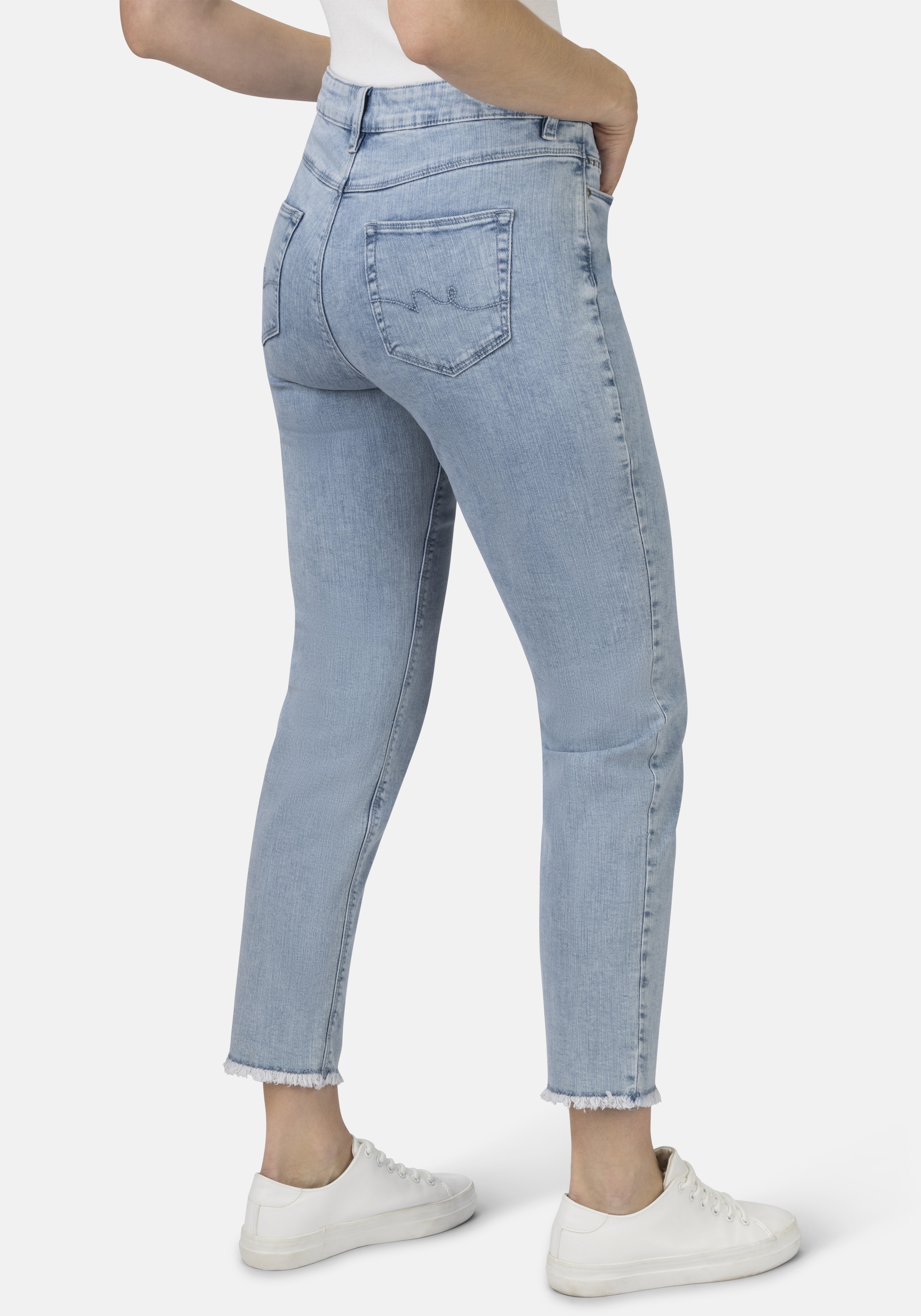 STOOKER WOMEN 5-Pocket-Jeans »Zermatt Fashion Straight Fit«, Straight Fit Casual Acid Wash Denim Jeans für Damen