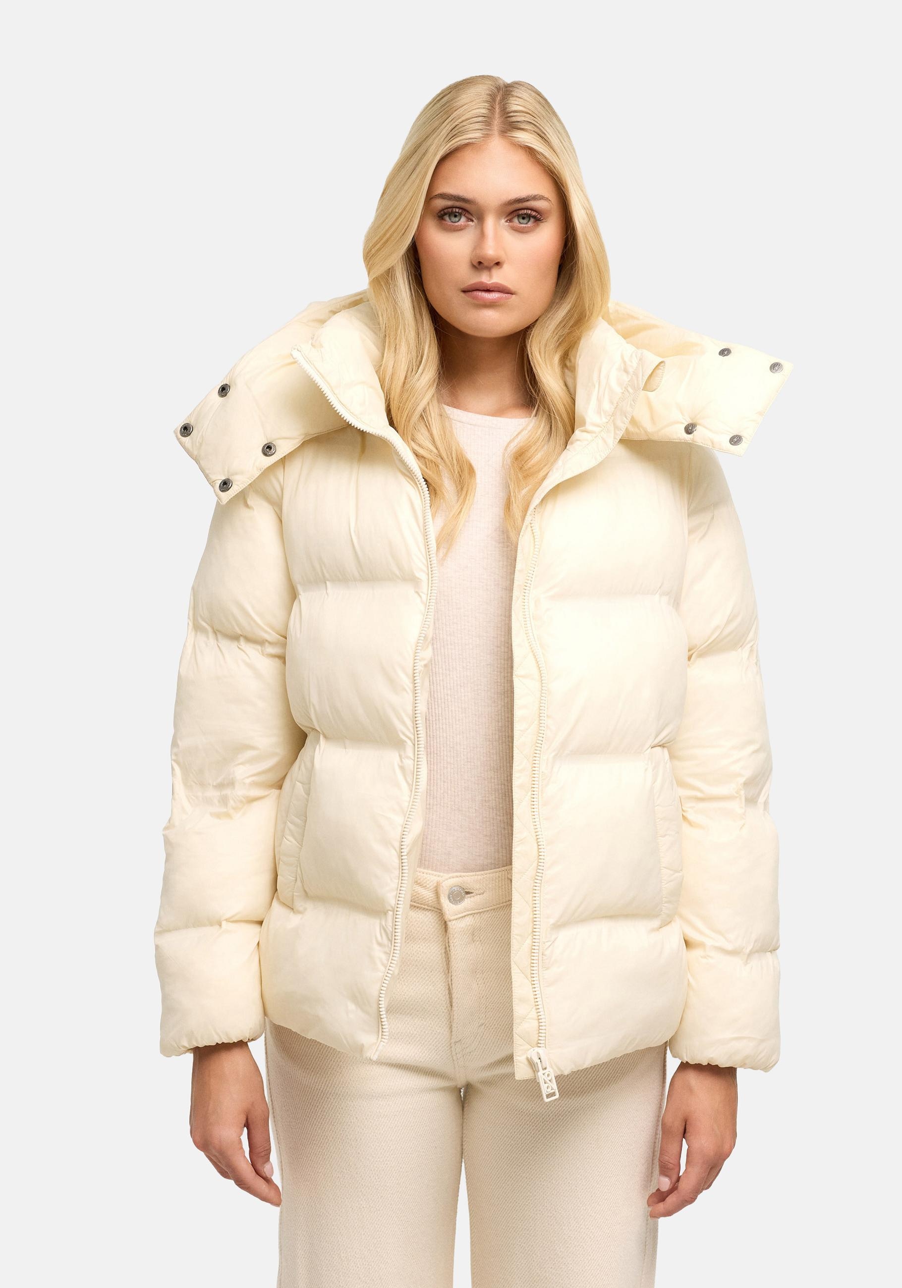 Navahoo Steppjacke "Snow-Frame 14" mit Kapuze Damen Winterjacke mit abnehmbarer Kapuze