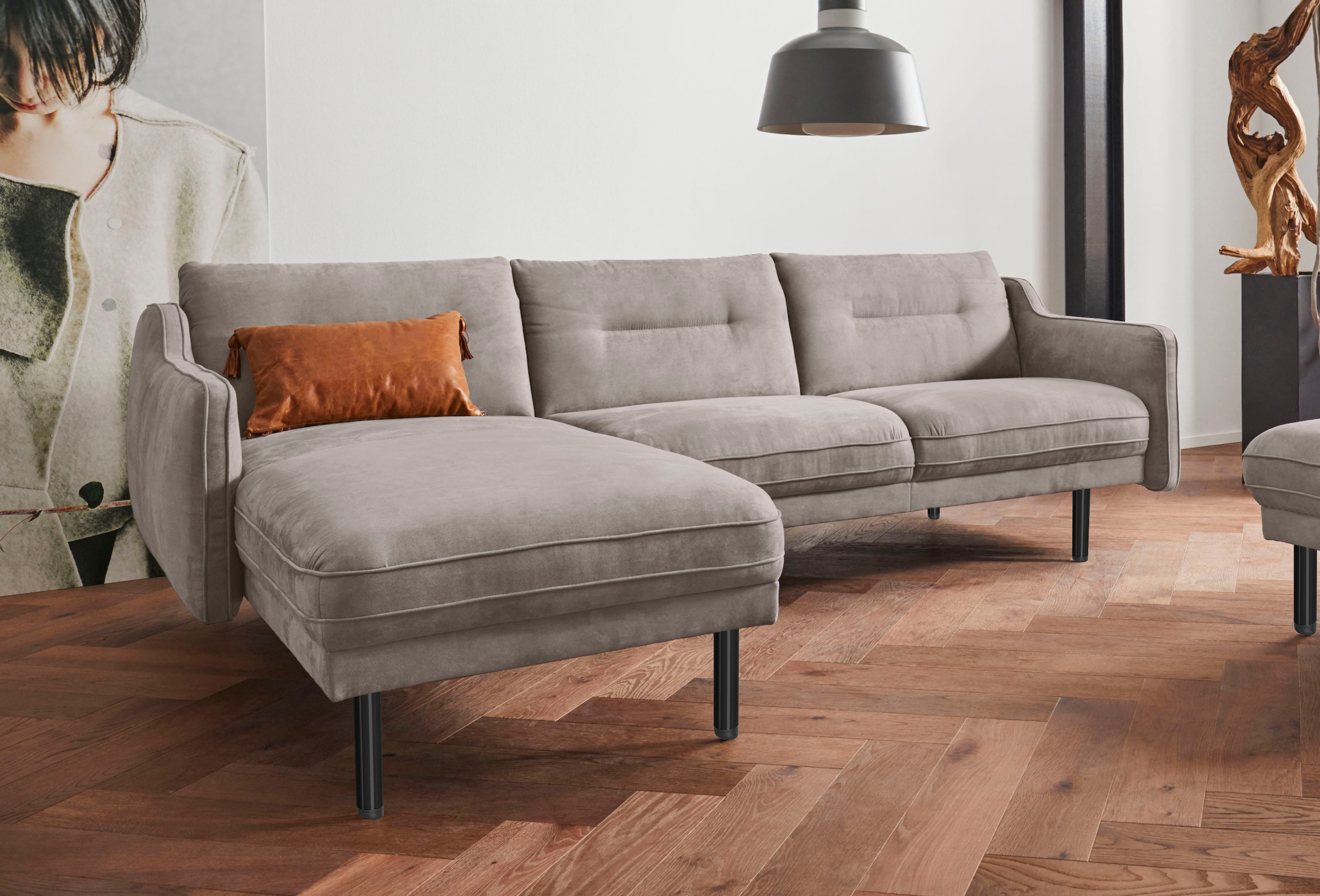 andas Ecksofa "Nordfyn L-Form", edles Design in 3 Bezugsqualitäten, Design günstig online kaufen