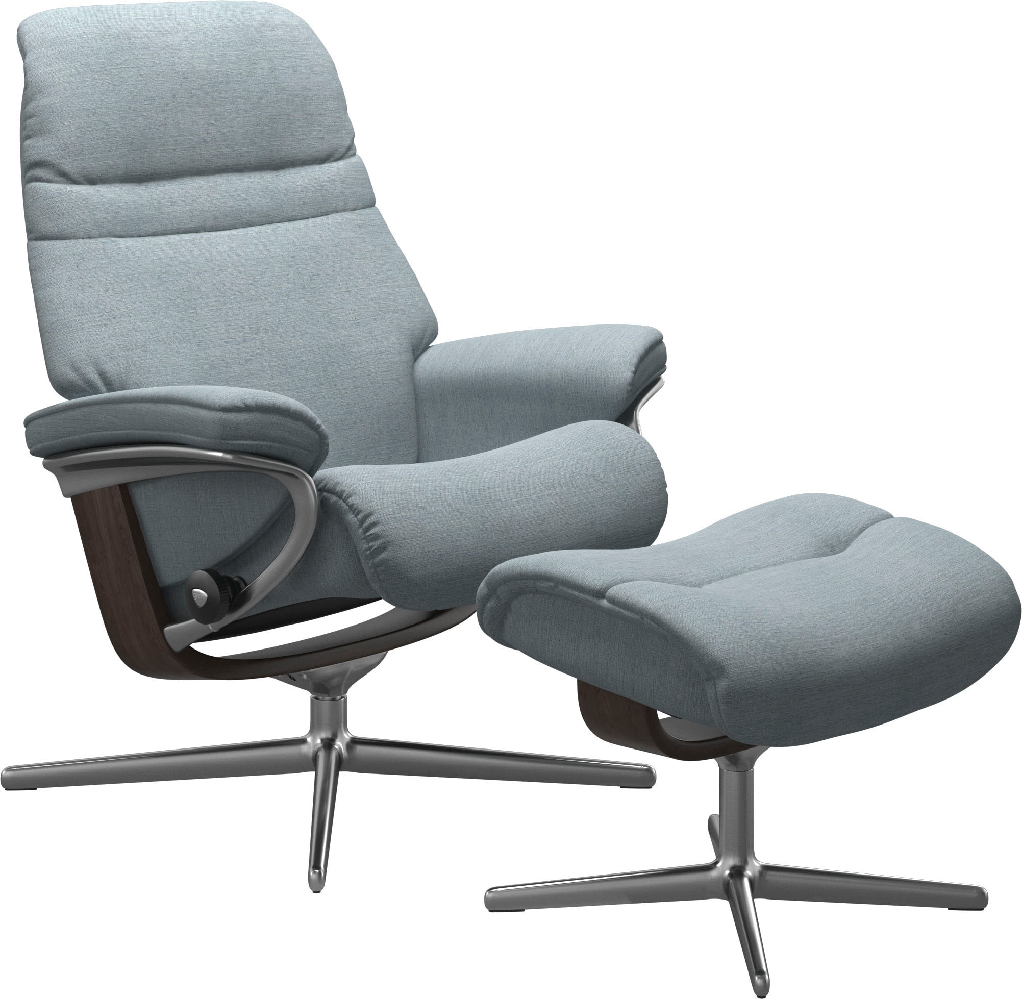 Stressless Fußhocker "Sunrise", mit Cross Base, Größe S, M & L, Holzakzent Wenge