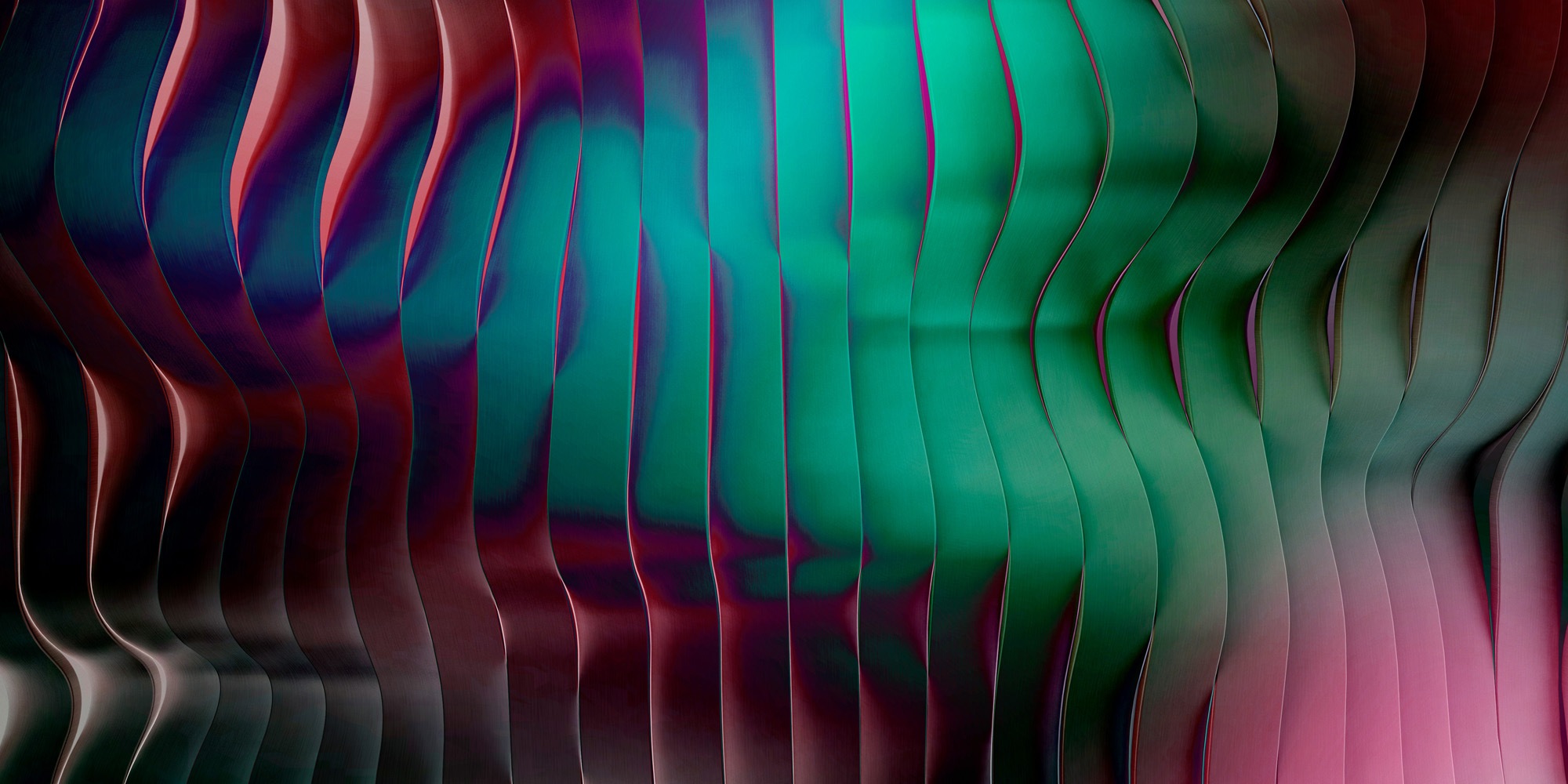 living walls Vliestapete »Fototapete Wellenoptik 3D Moderne Wandtapete« matt glatt