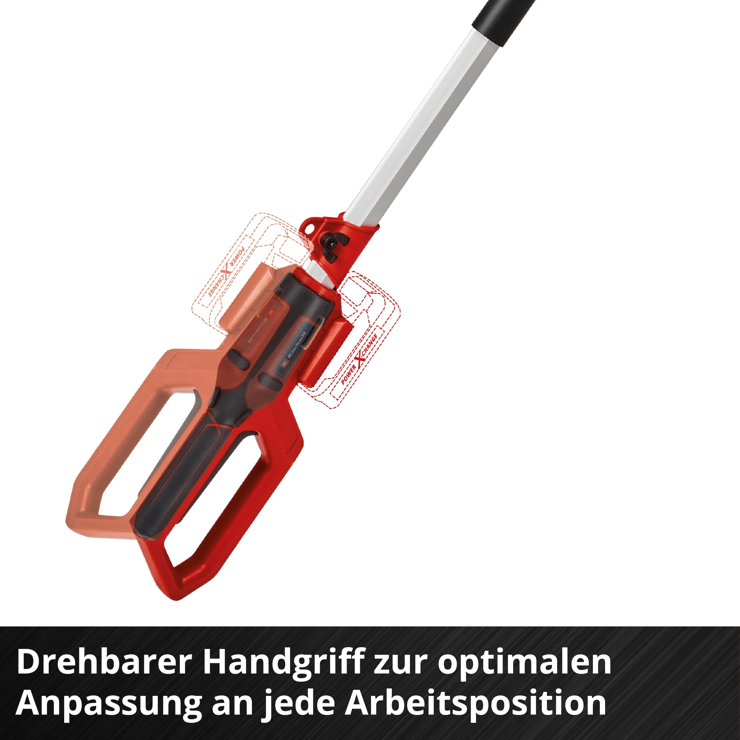 Einhell Akku-Heckenschere »mit Teleskopstab Â»GC-HH 18/45 Li TÂ««, inkl. PXC-Starter-Kit 18V 2,5Ah