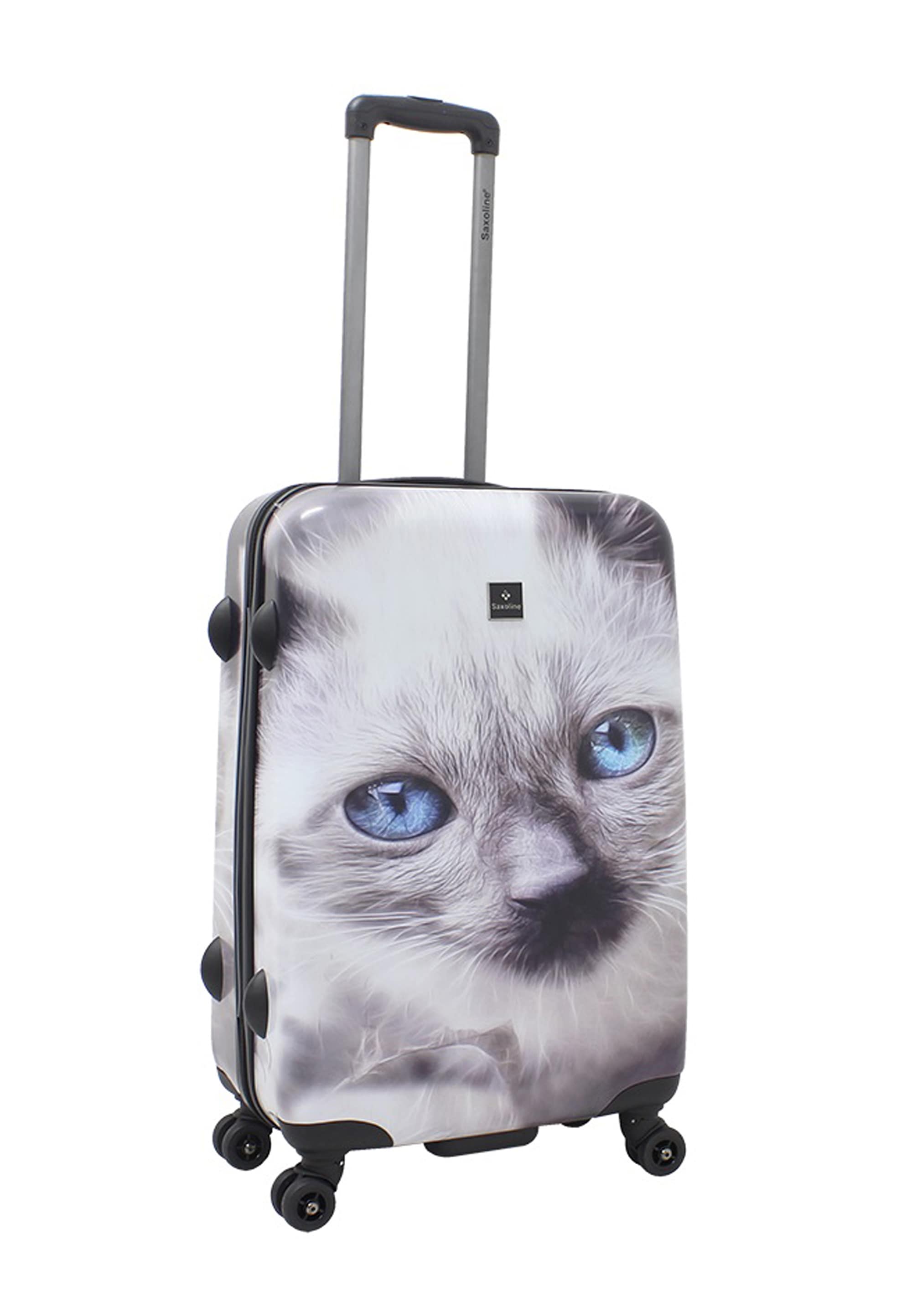 Saxoline® Koffer »White Cat«, mit praktischen Tragegriffen