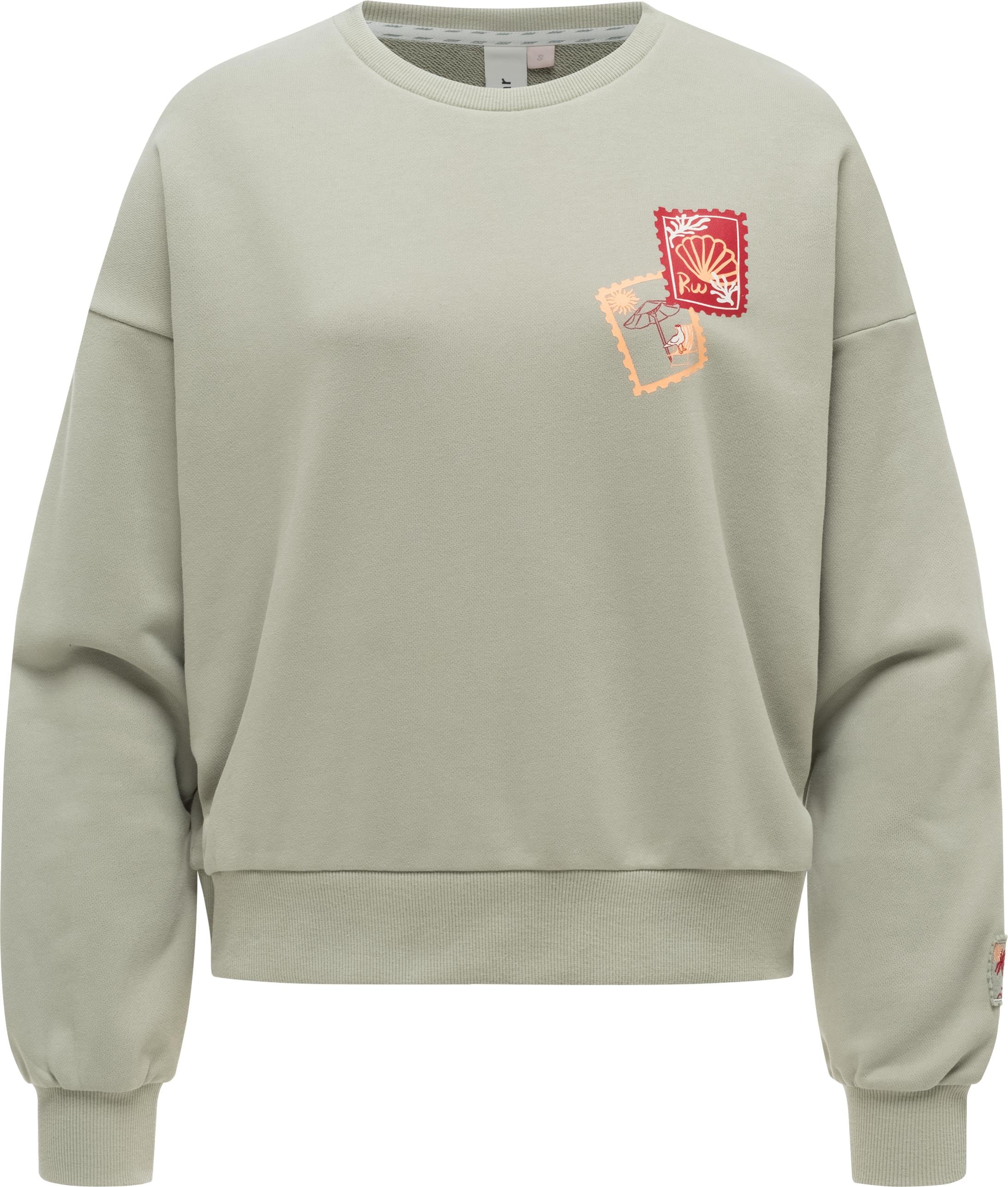 Ragwear Sweater "Wuss PP", lässiges oversized Damen Sweatshirt mit Print