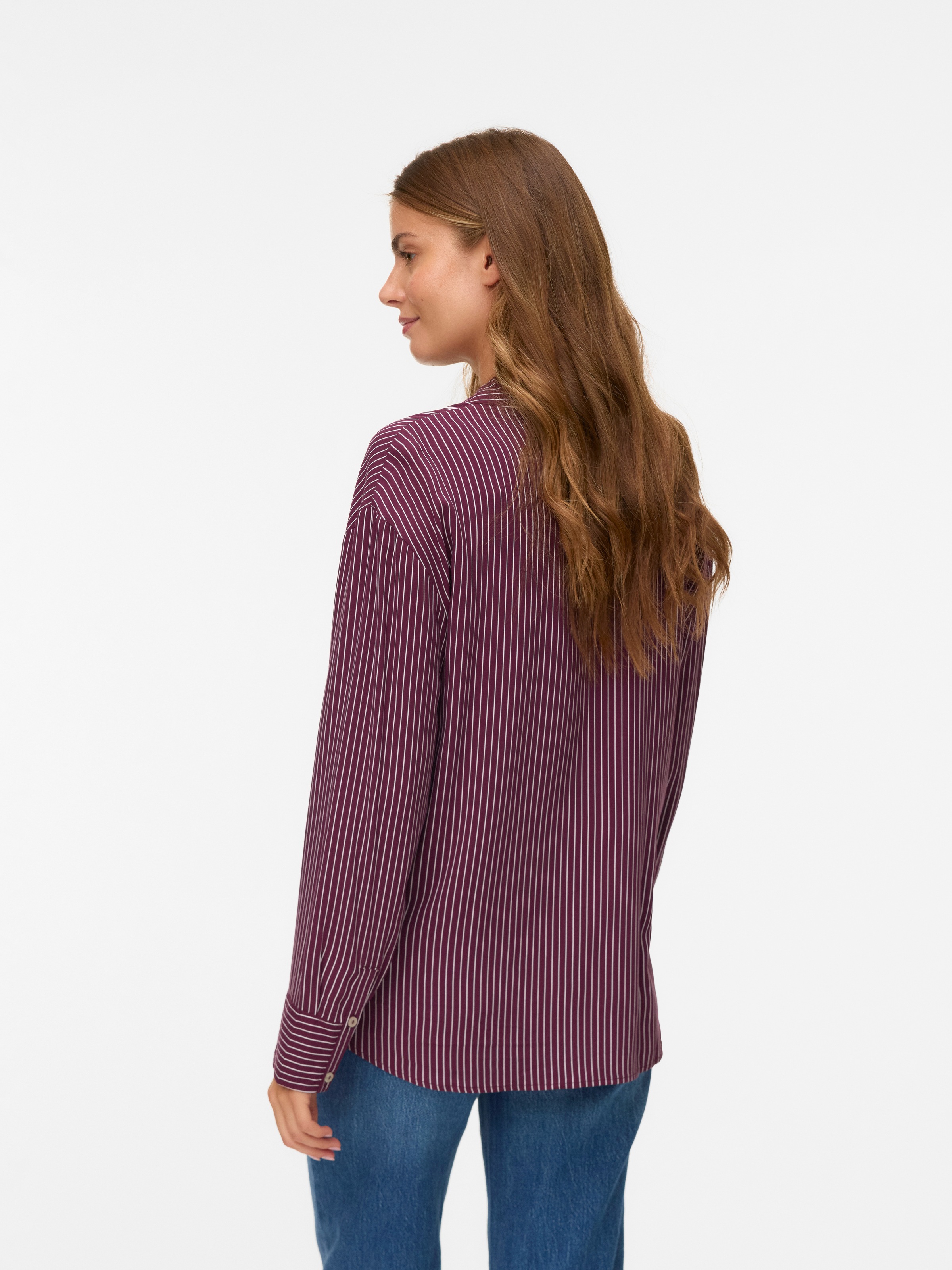 Vero Moda Langarmbluse "VMALICE LS SHIRT WVN GA NOOS" günstig online kaufen