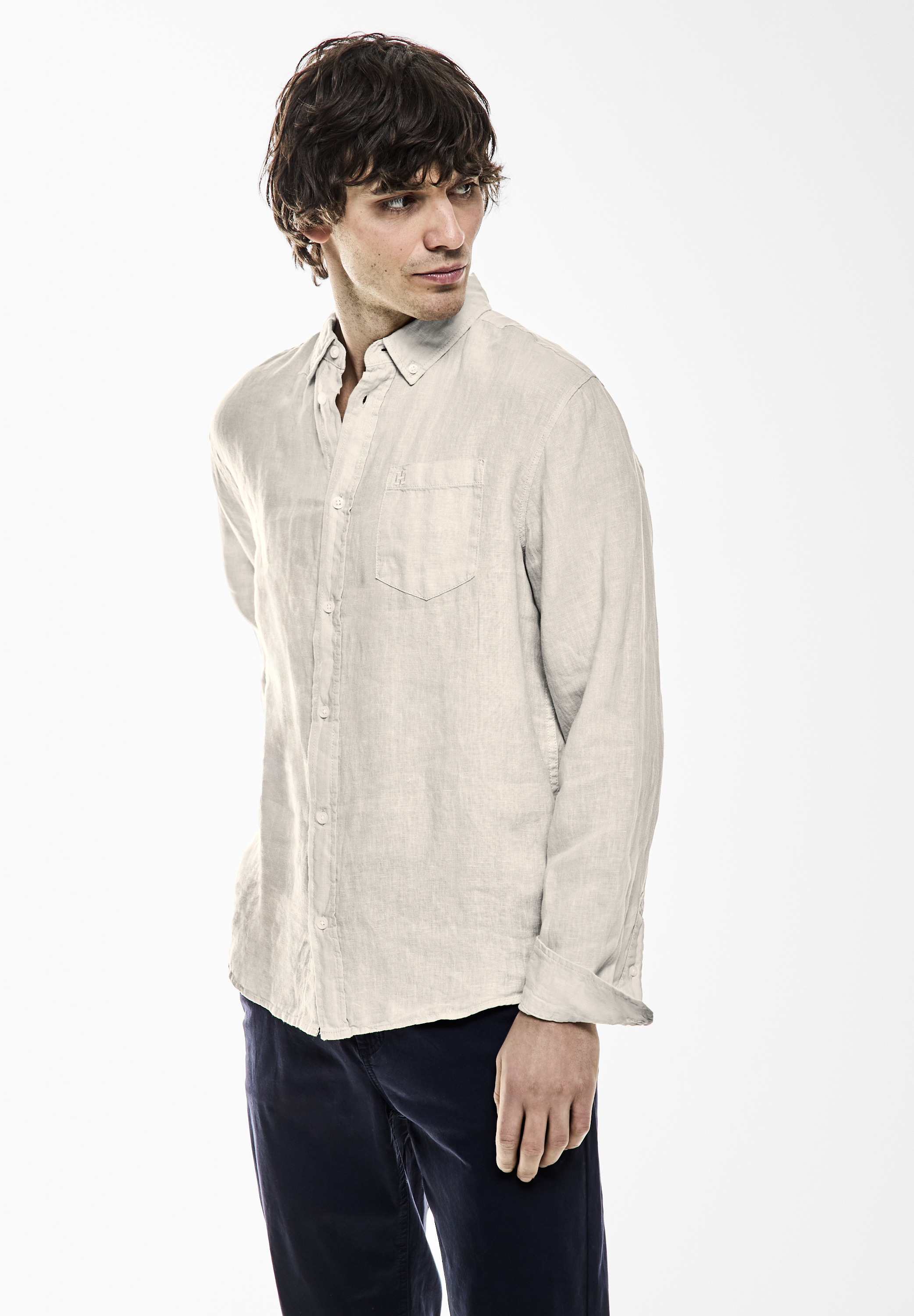 STREET ONE MEN Langarmhemd, soft und weich