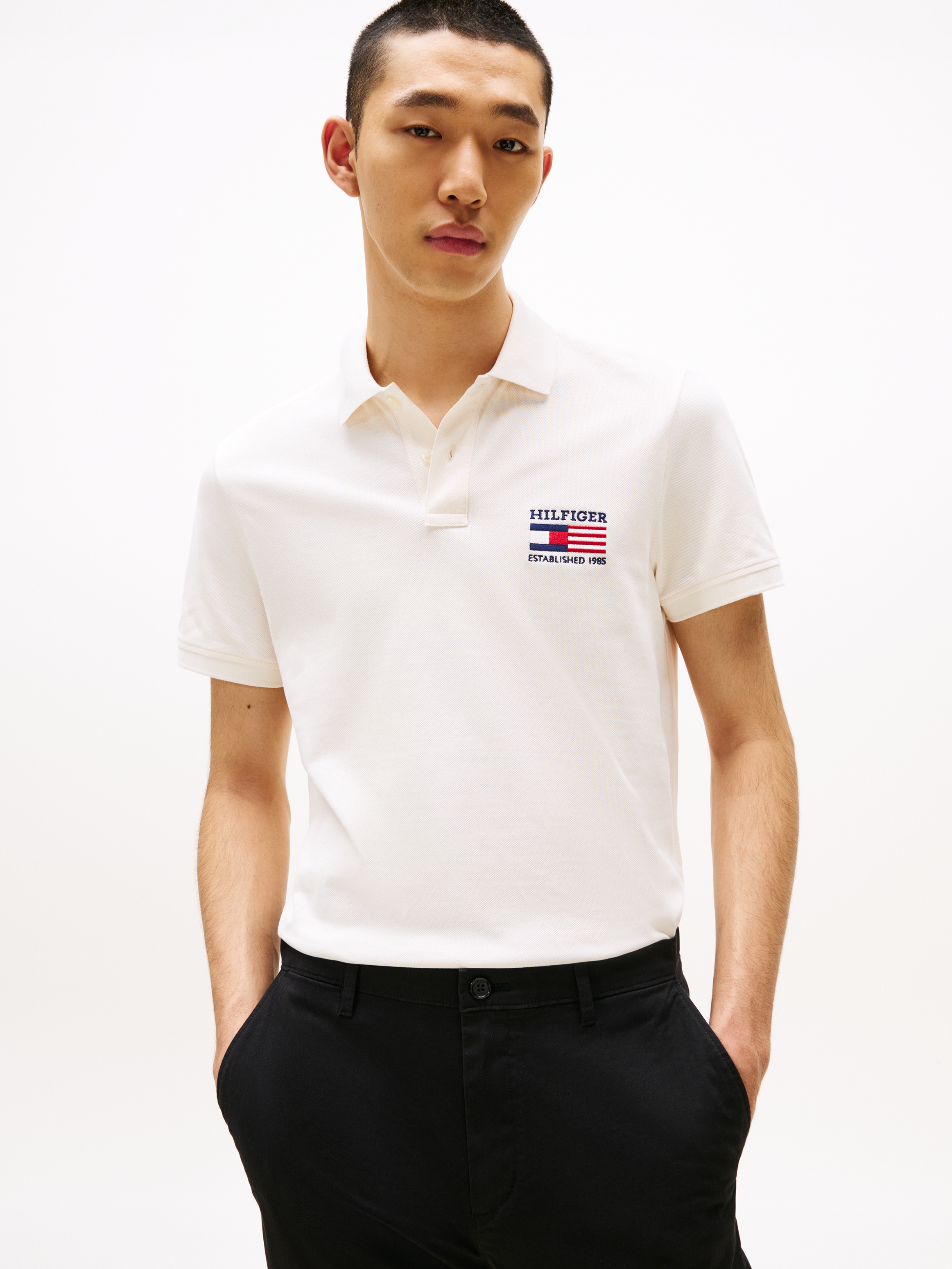 Tommy Hilfiger Poloshirt "HILFIGER FLAG REG POLO" günstig online kaufen