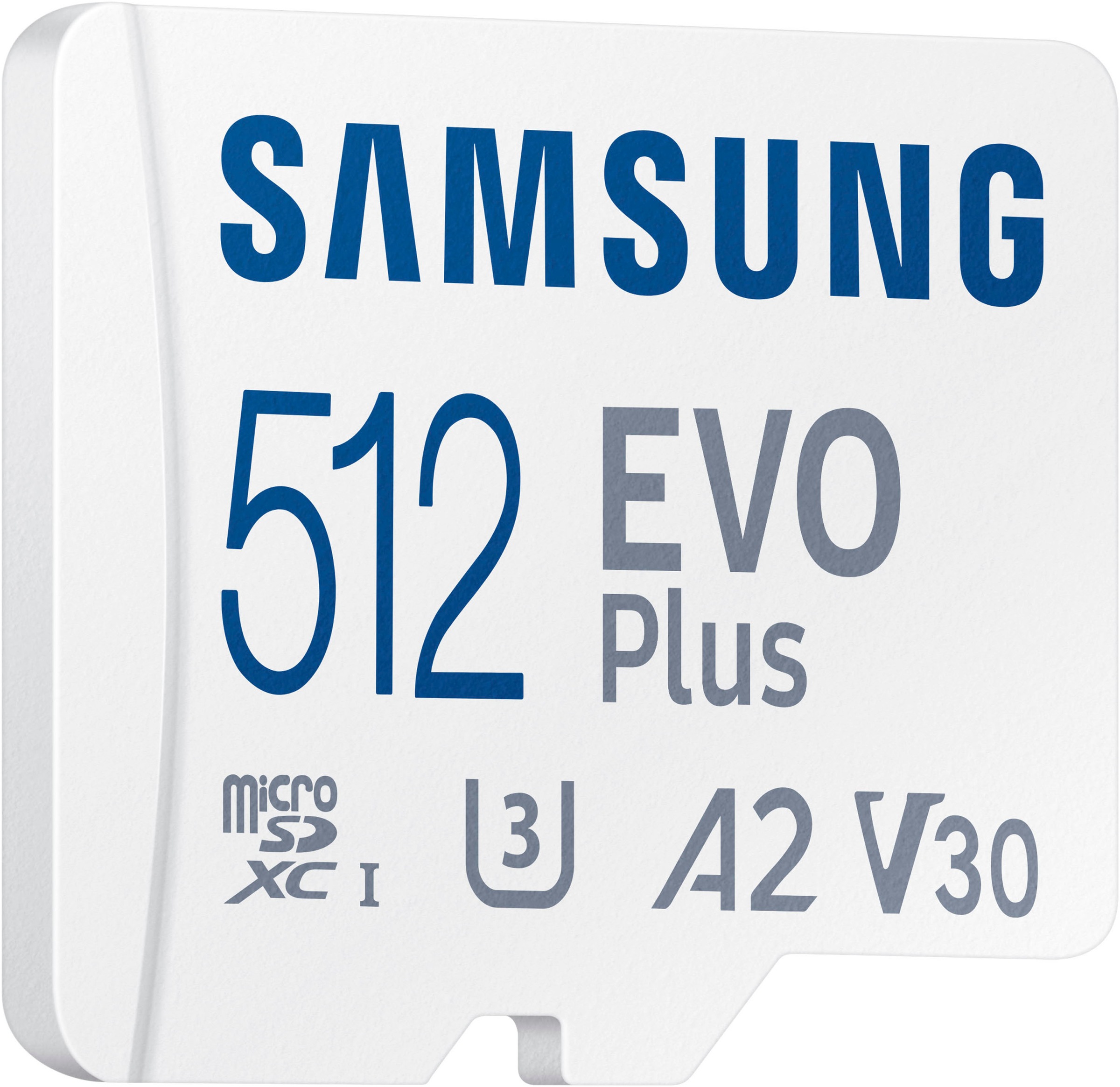 Samsung Speicherkarte »EVO Plus (2024) inkl. SD-Adapter«, (Video Speed Class 30 (V30)/UHS Speed Class 3 (U3) 160 MB/s Lesegeschwindigkeit)