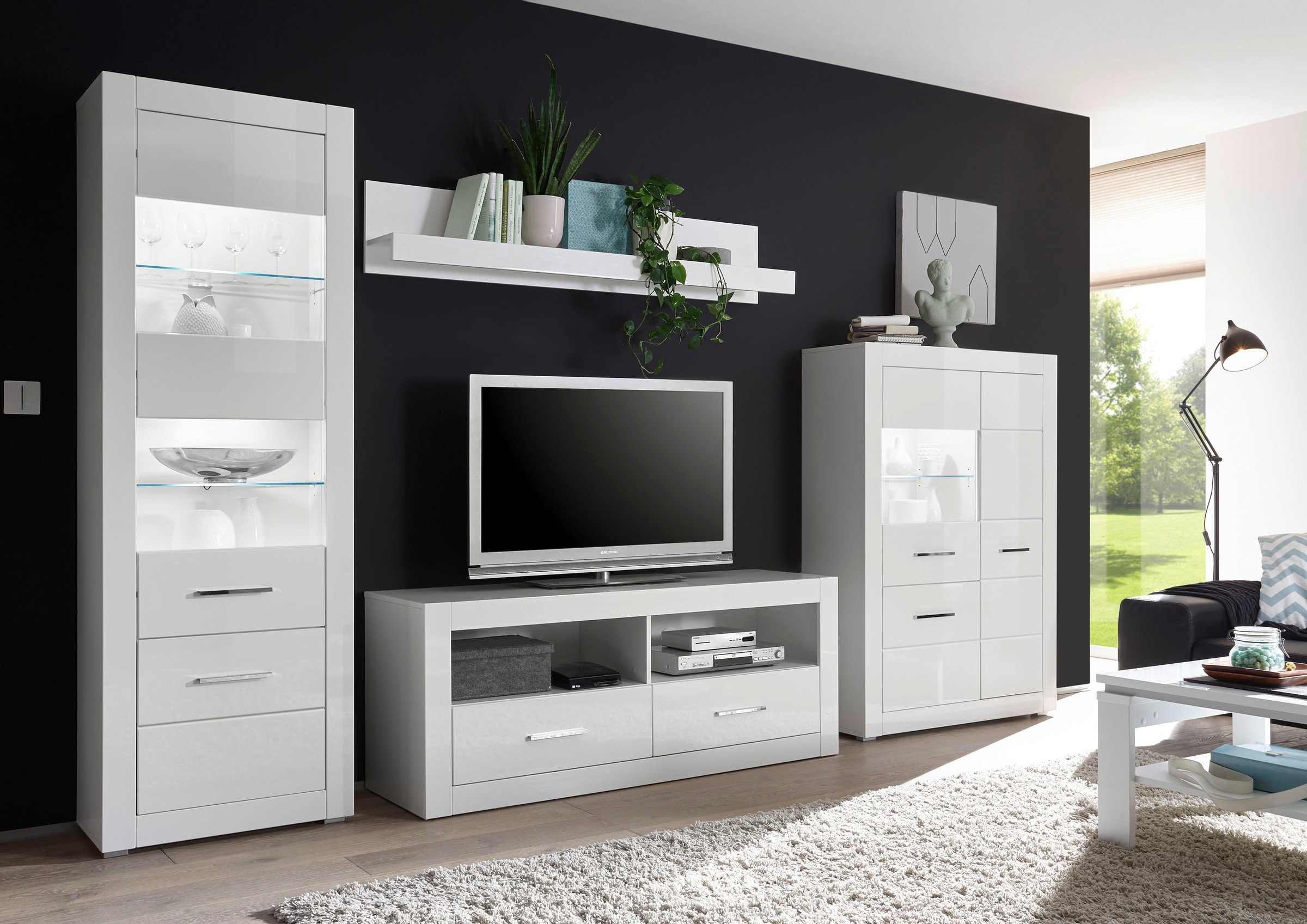 INOSIGN Wohnwand "BIANCO" Set, 4 Stk. tlg. günstig online kaufen