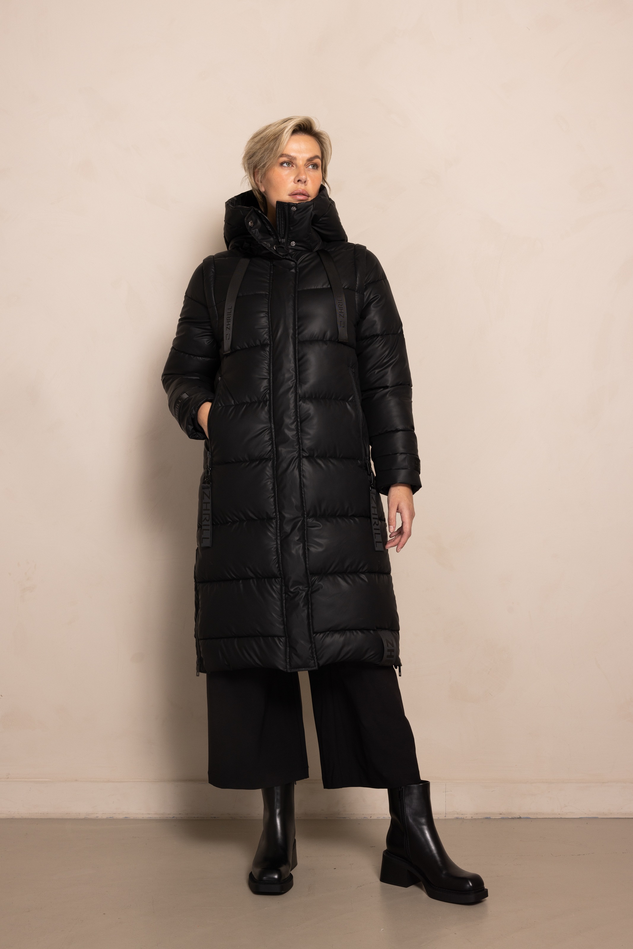 Thumbnail - Zhrill Steppmantel "2 in 1 Mantel und Weste", Kapuze abnehmbar