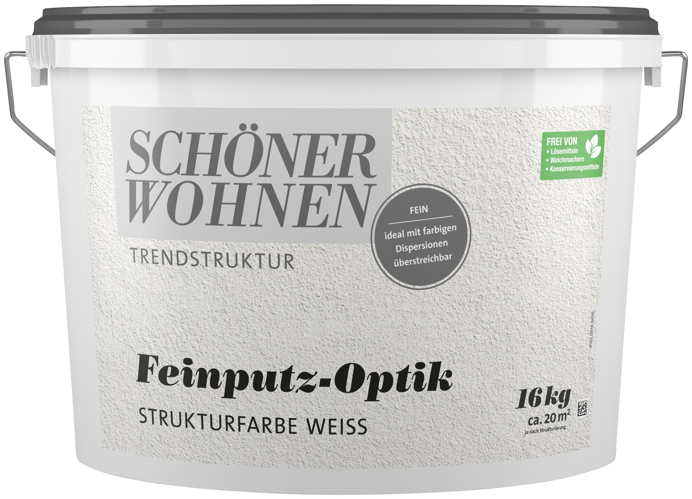 SCHÖNER WOHNEN FARBE Wand- und Deckenfarbe »TRENDSTRUKTUR Feinputz-Optik fein«, weiß,...