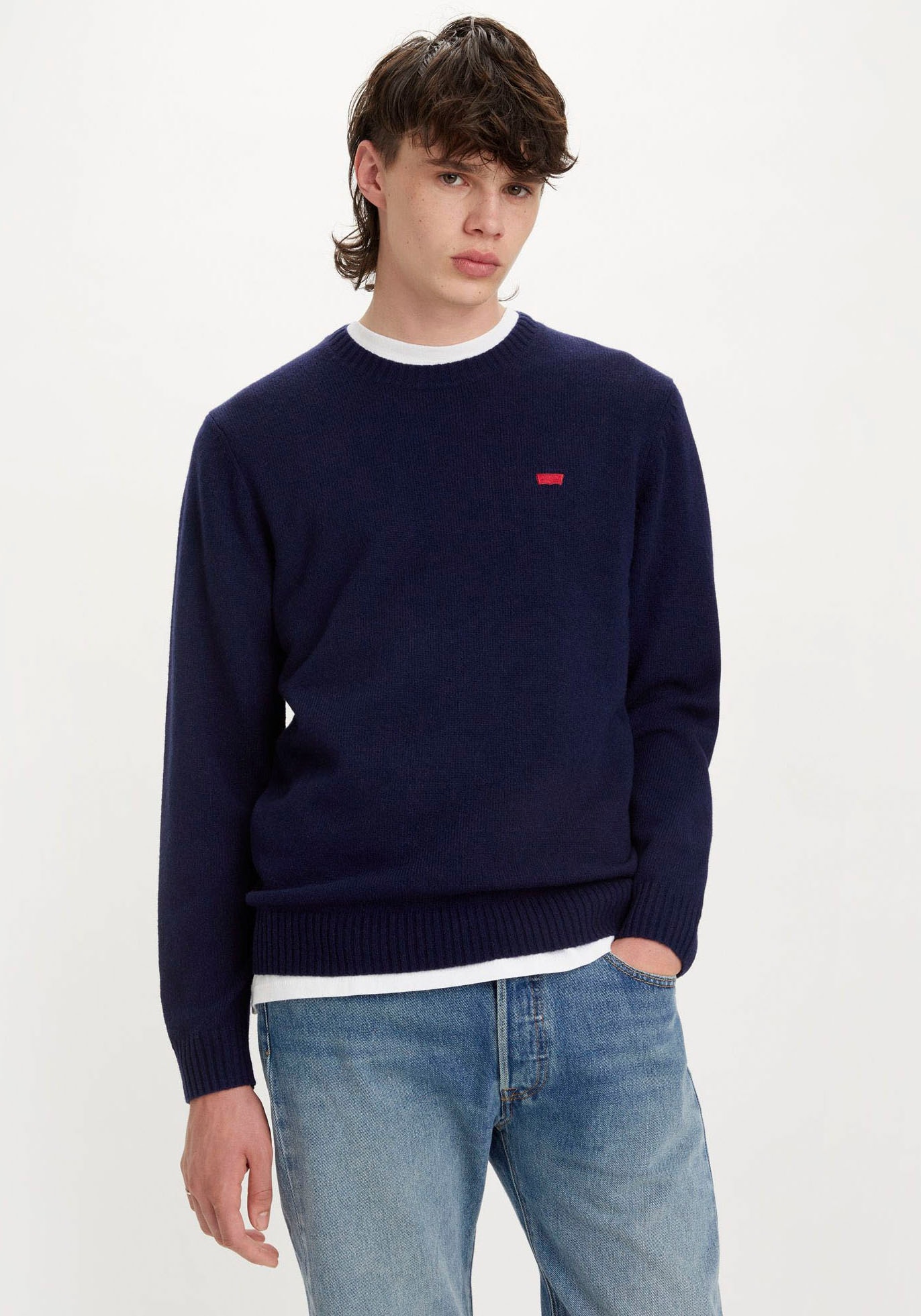 Levis Wollpullover "ORIGINAL HM SWEATER" klassische Rundhalsform günstig online kaufen