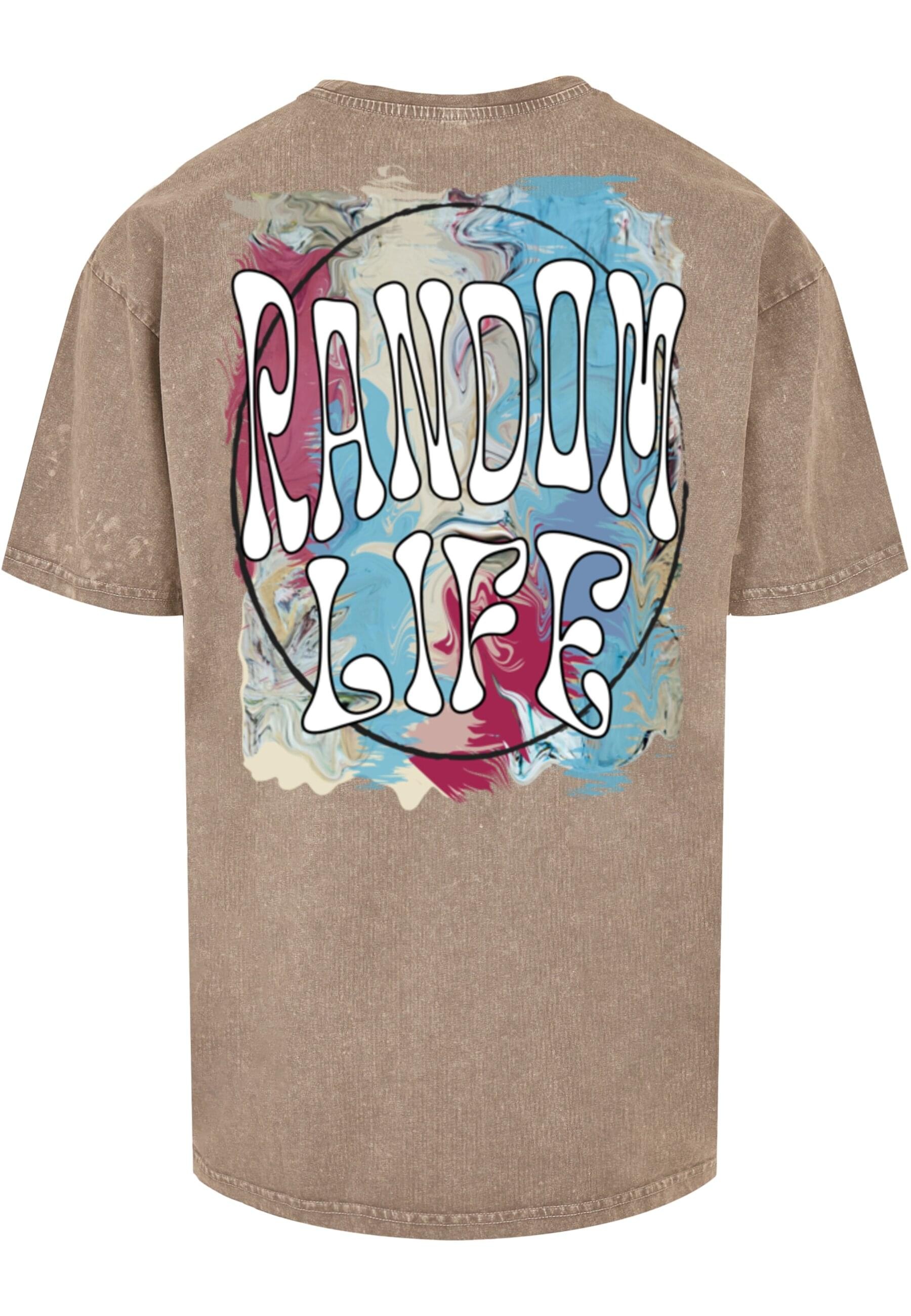 Merchcode T-Shirt »Merchcode Herren Random Life Acid Washed Heavy Oversized Tee«, (1 tlg.)