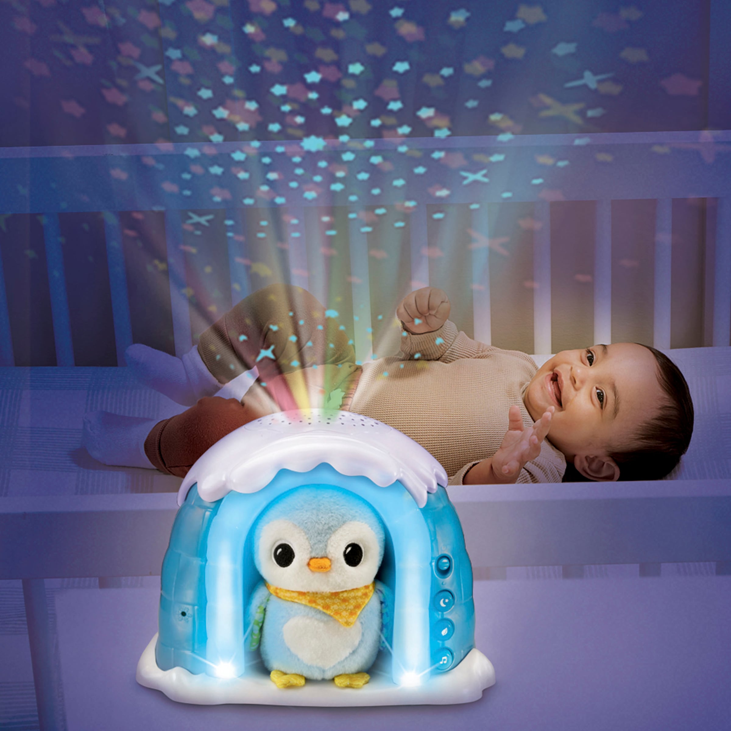 Vtech® Nachtlicht »2-in-1 Sternenlicht-Pinguin«, mit Projektor und Soundfunktion