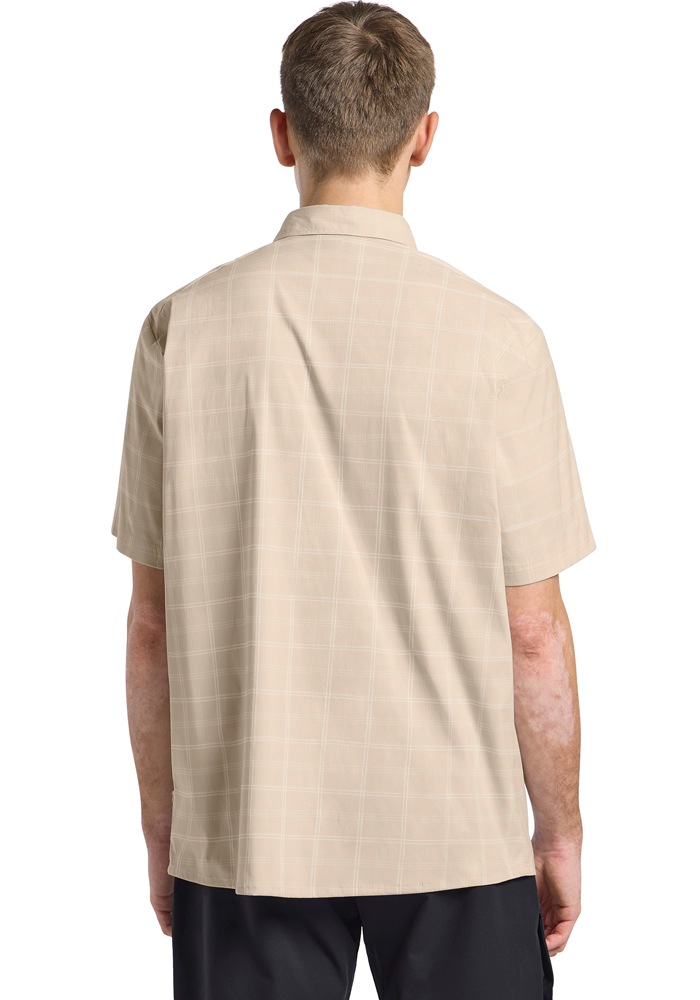 Jack Wolfskin Norbo S/S Shirt Men Check Oyster Size S 3