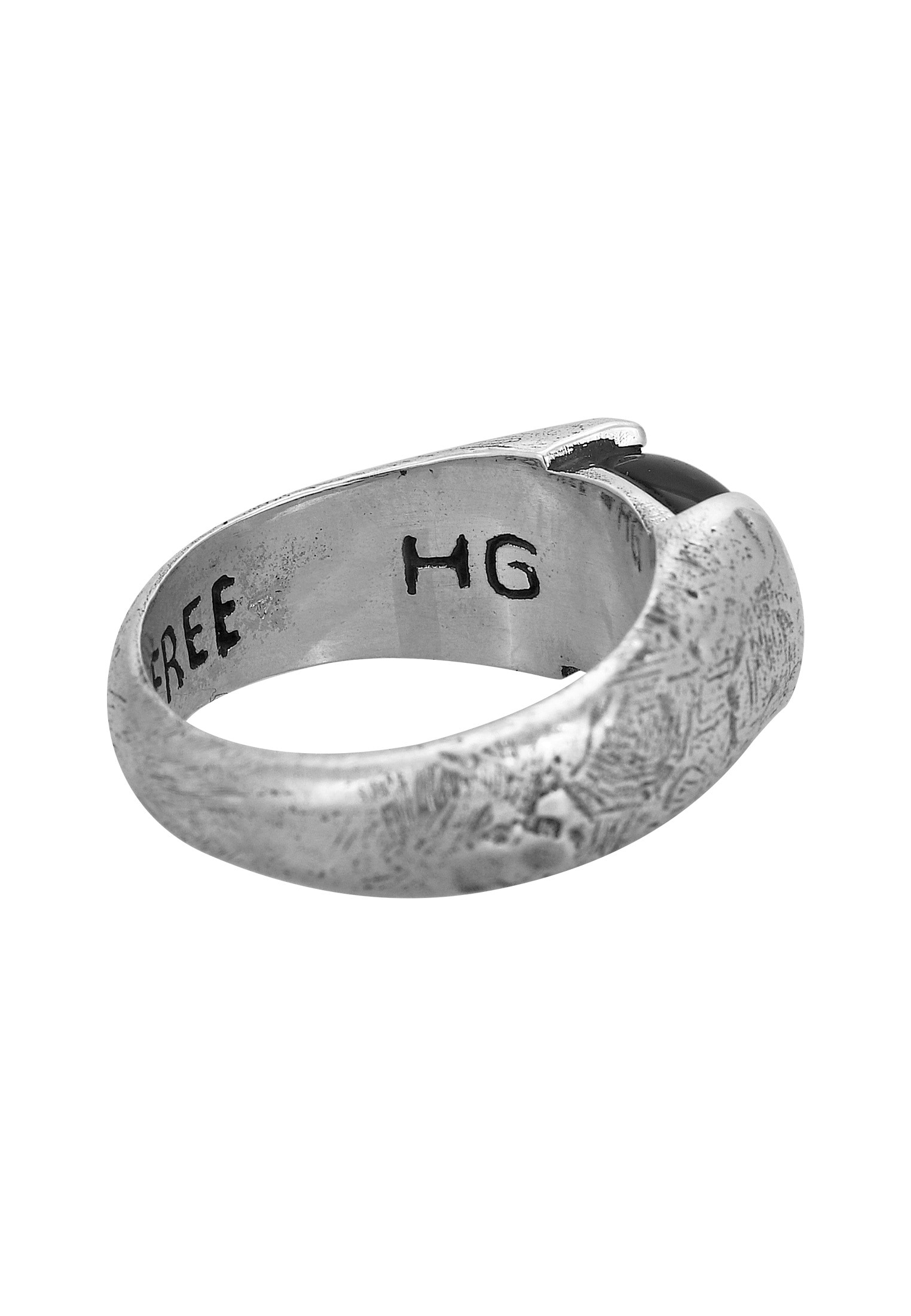 HAZE & GLORY Silberring »Ring Liberty - Schwarzer Onyx 925 Silber«