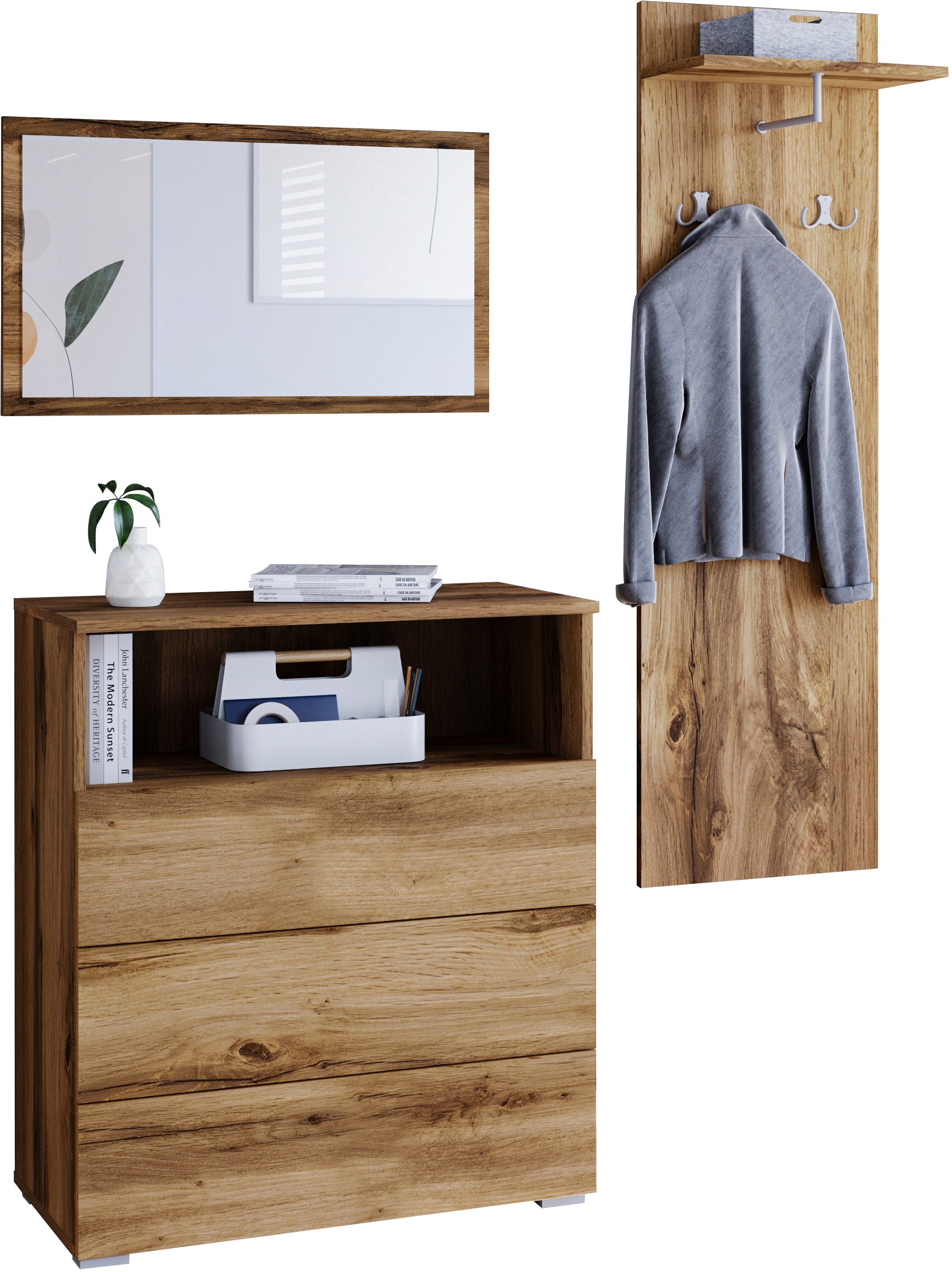 OTTO home Garderoben-Set "PARIS/ TOKYO" Komplett-Set, 3 Stk. tlg. günstig online kaufen