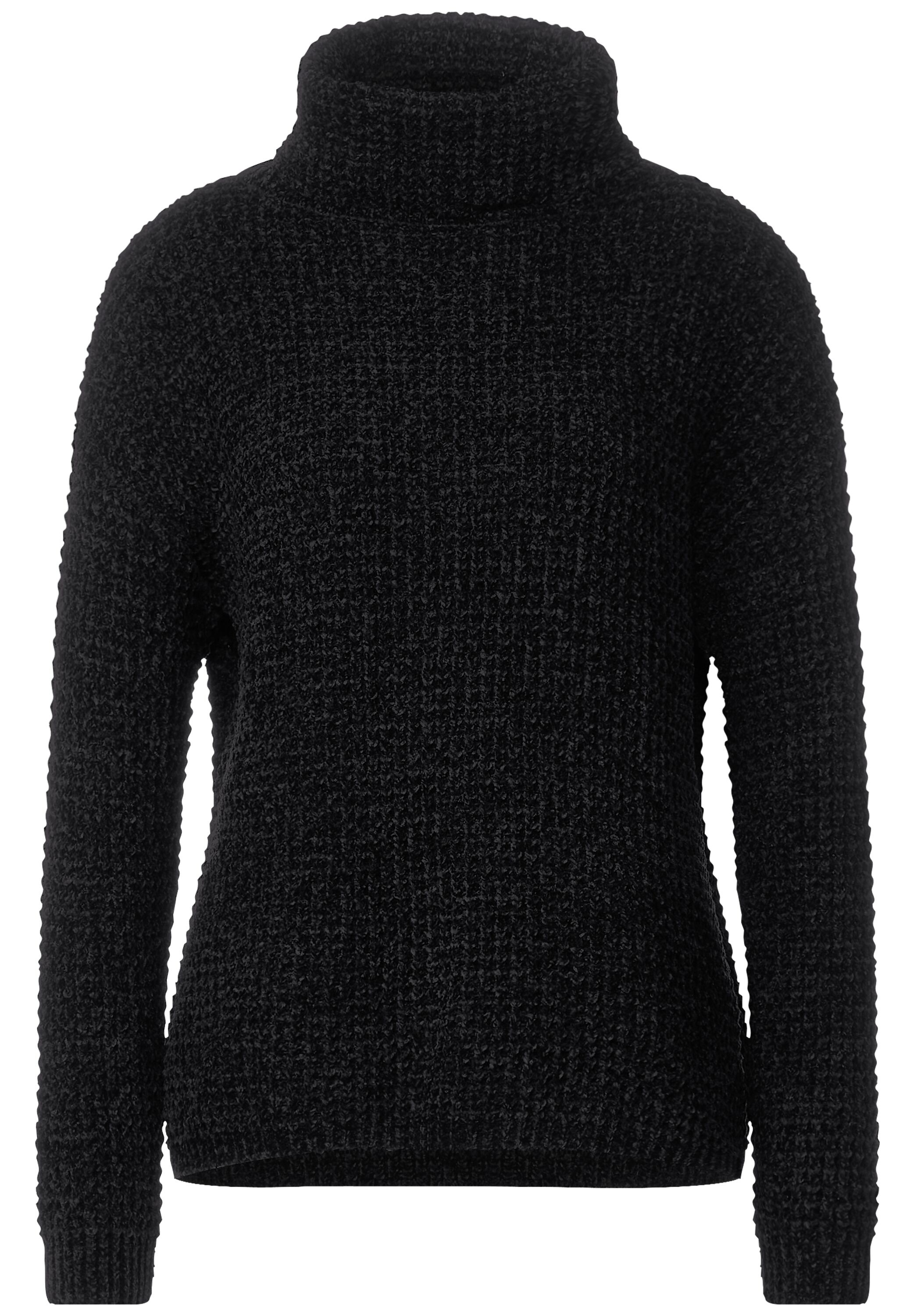STREET ONE Rollkragenpullover, mit Lochmuster