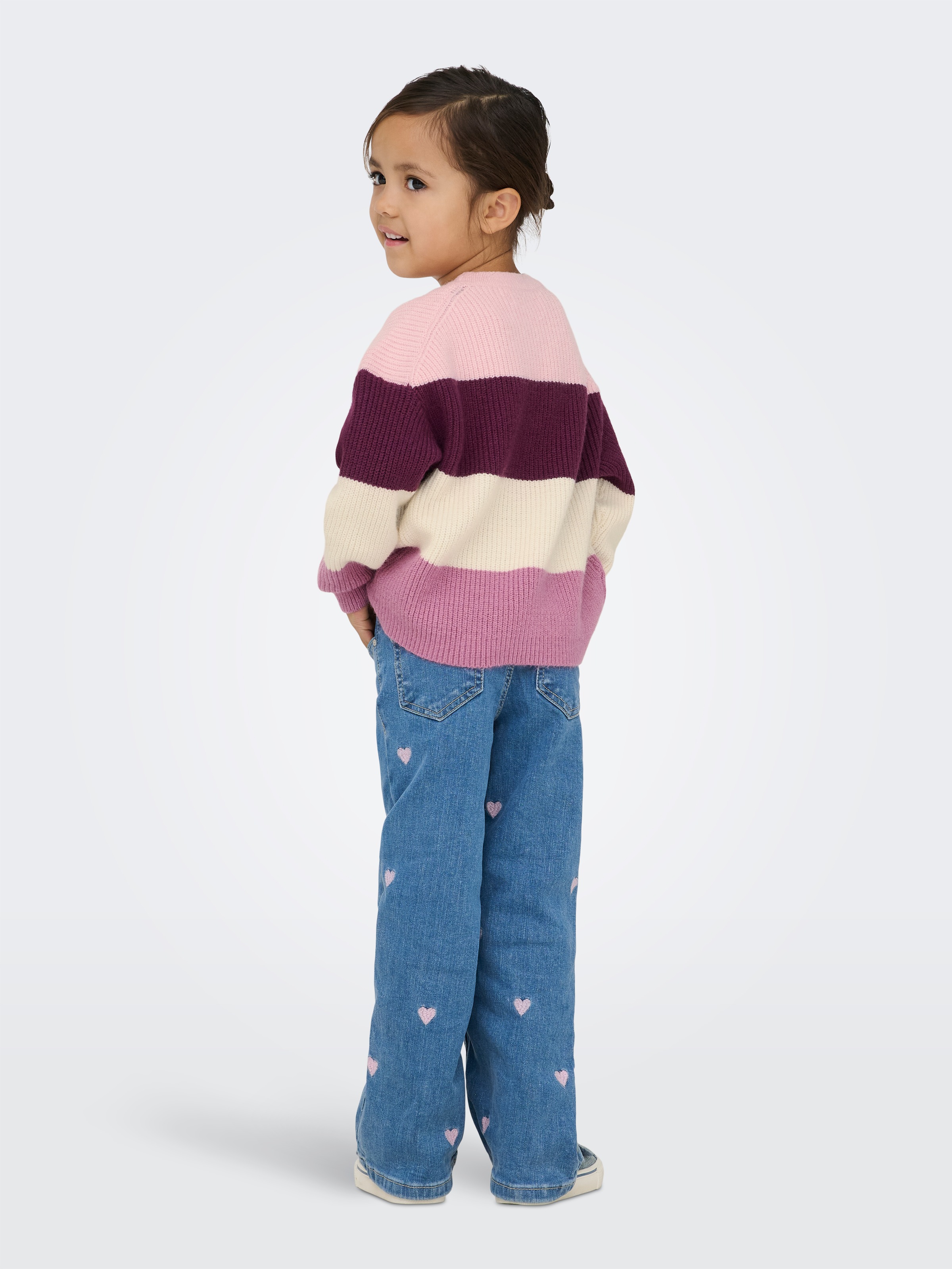 KIDS ONLY Strickpullover »KMGSANDY L/S STRIPE PULLOVER KNT NOOS« Viskosemischung, regular fit