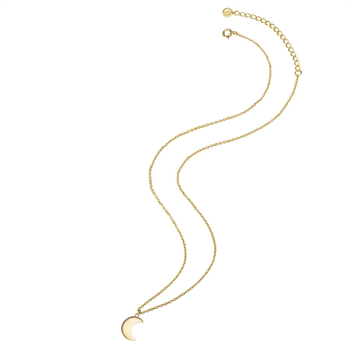 Glanzstücke München Kette mit Anhänger »G228« mit Mond aus Sterling Silber