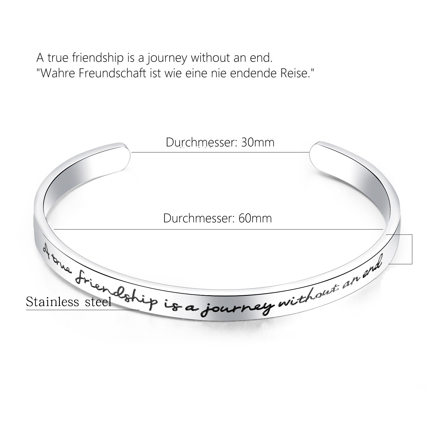 Armband "Friendship", Damen, Gr. Metall, rosa, COLLEZIONE ALESSANDRO, Armbänder Armband 2