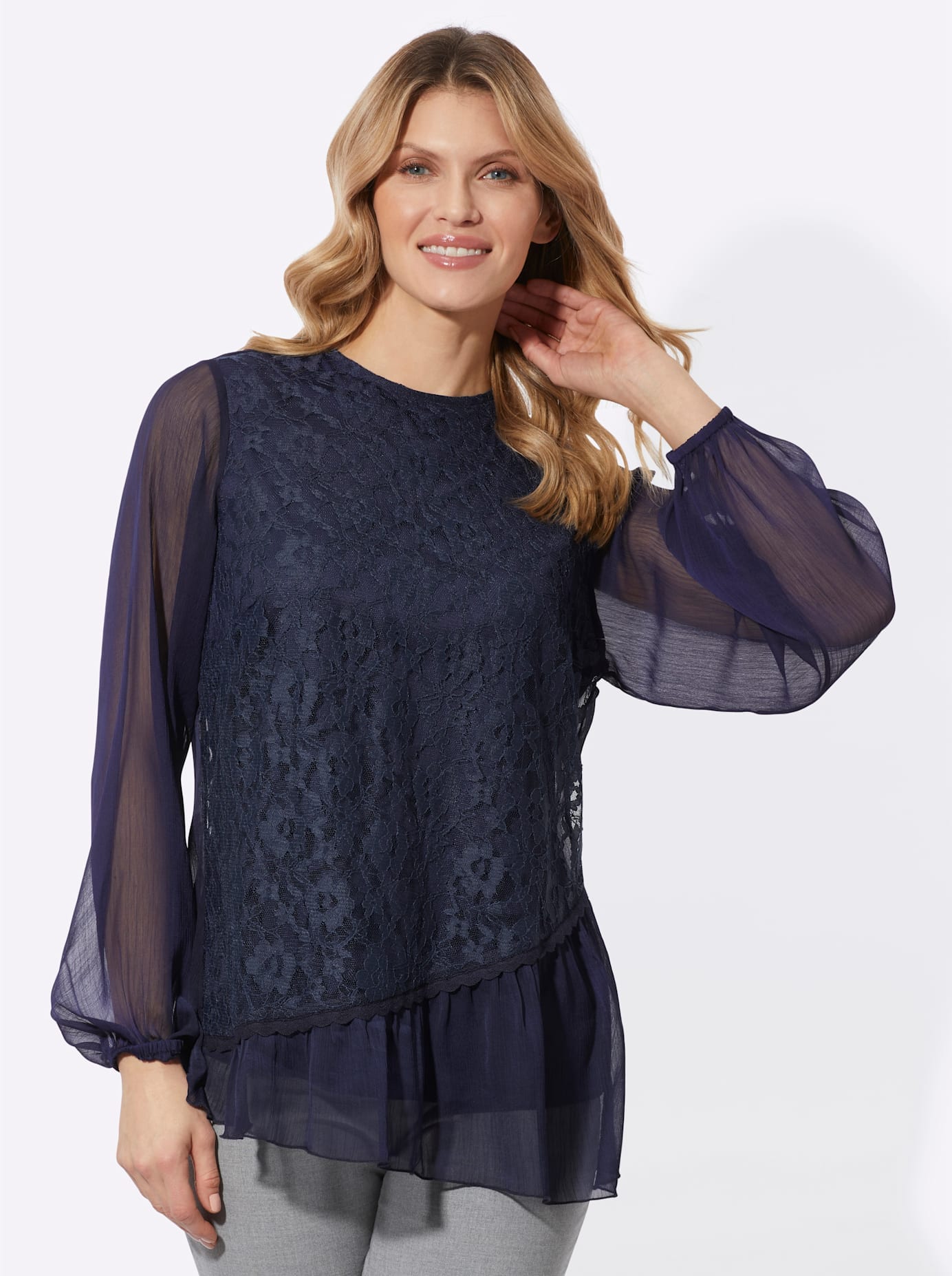 Classic Basics Spitzenbluse günstig online kaufen