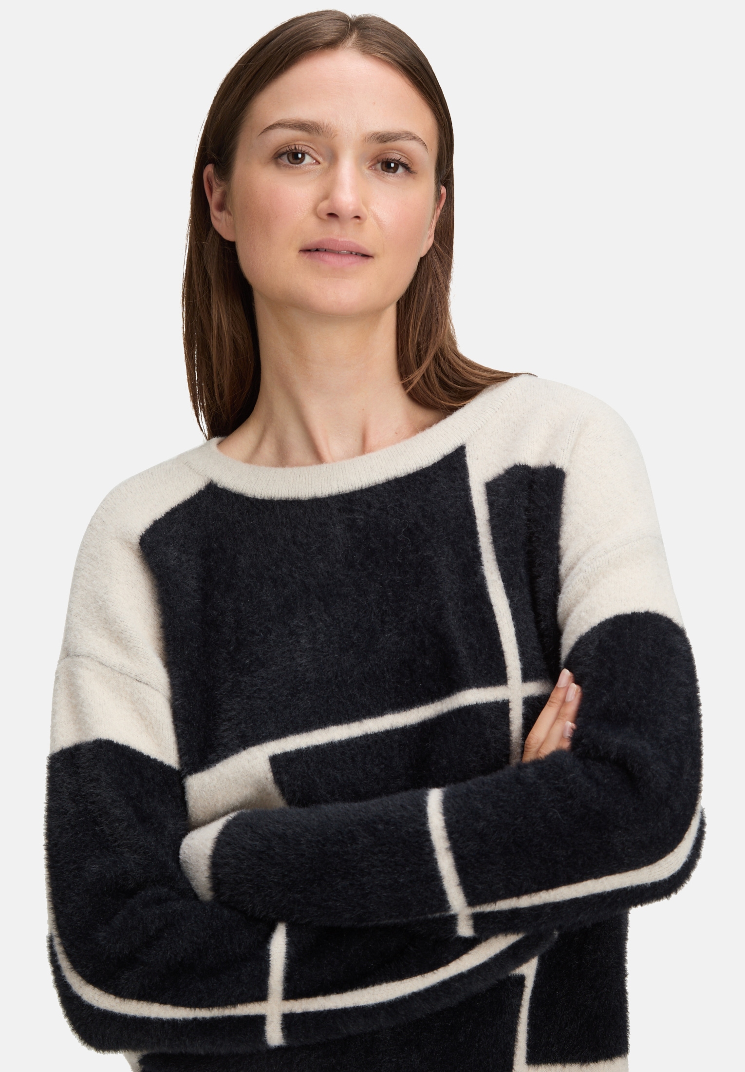 Betty&Co Strickpullover »Damen mit Jacquard« 1 Stk.