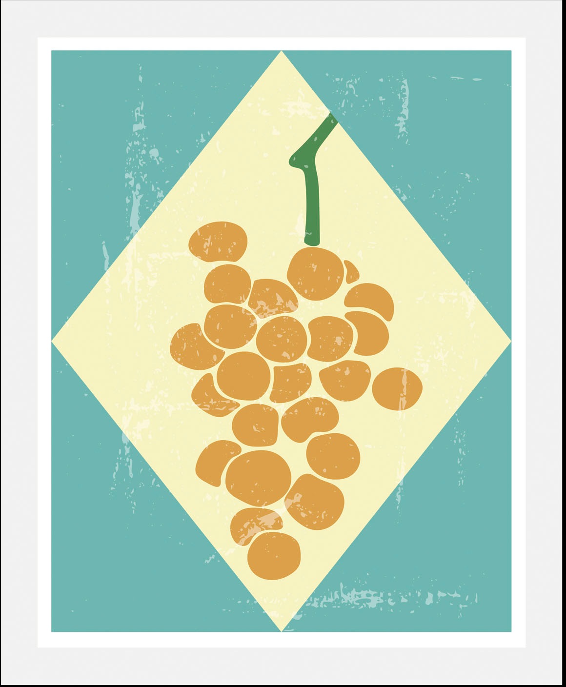 queence Bild "Grapes", Obst-Obst Bilder-Essen-Lebensmittel-Kunst-Schriftzug günstig online kaufen